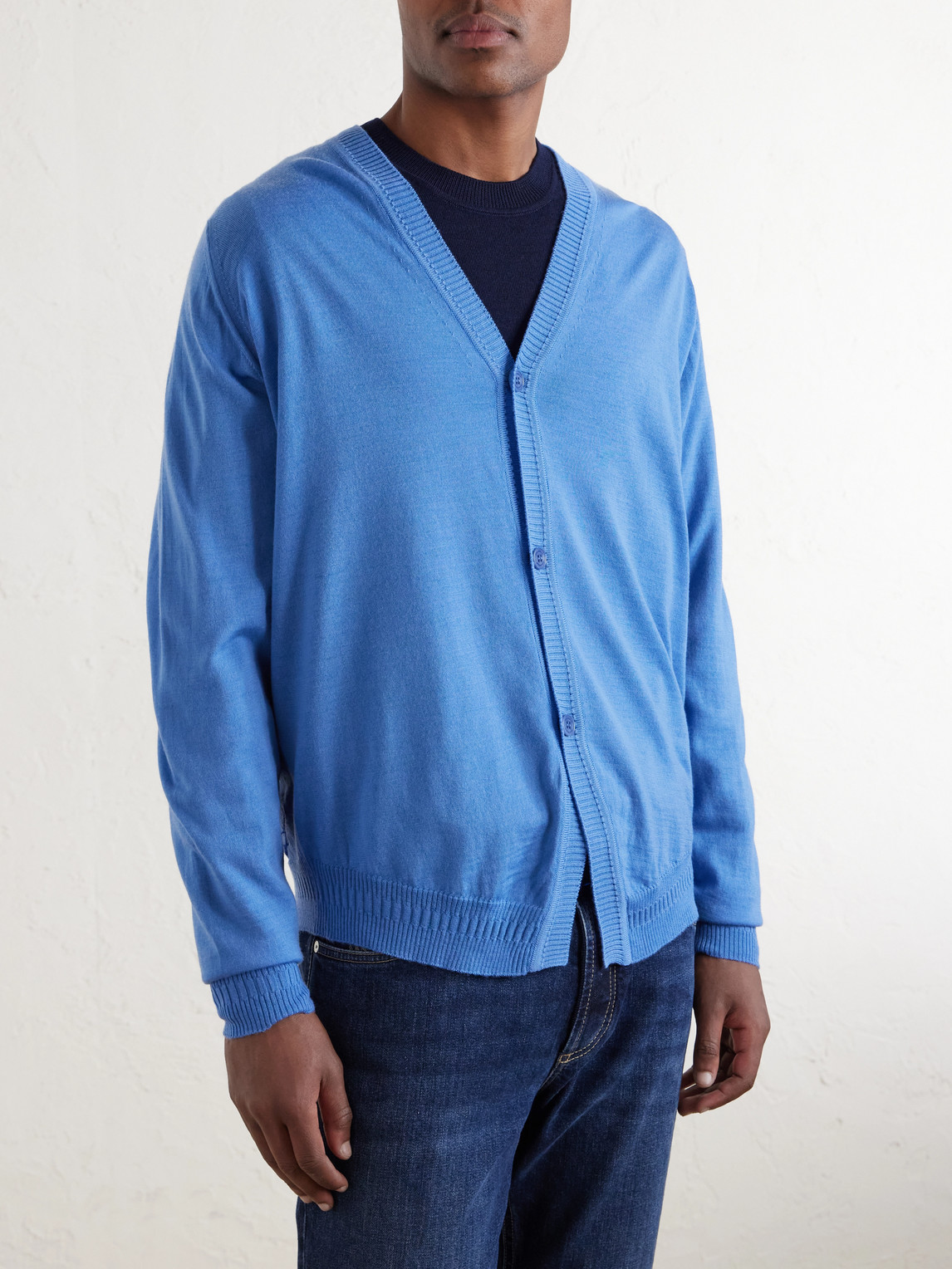 Bill Nighy Merino Cardigan