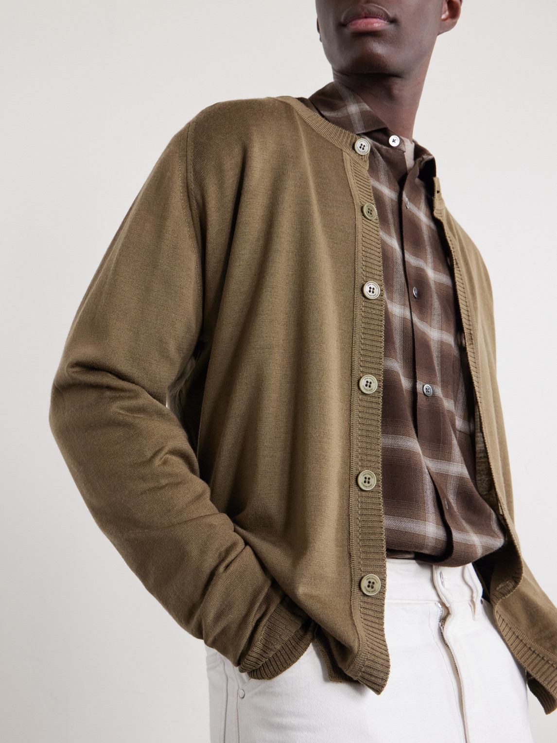 Bill Nighy Merino Cardigan