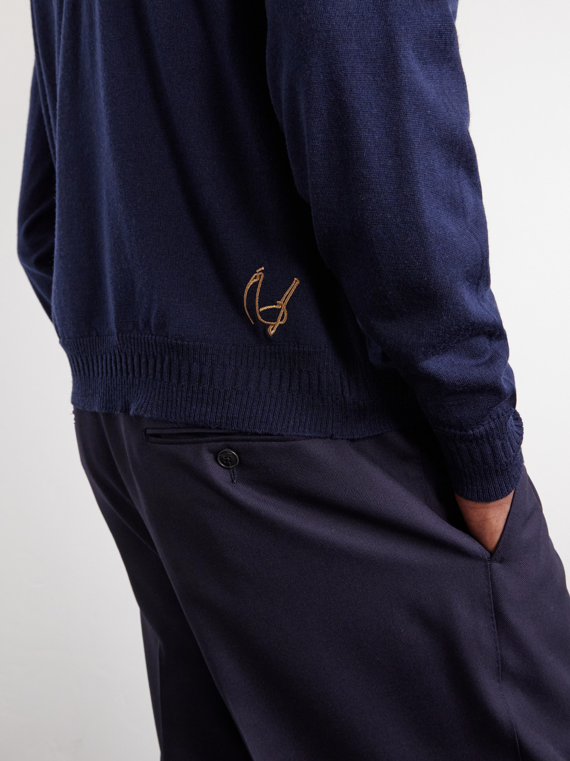 Bill Nighy Merino Cardigan
