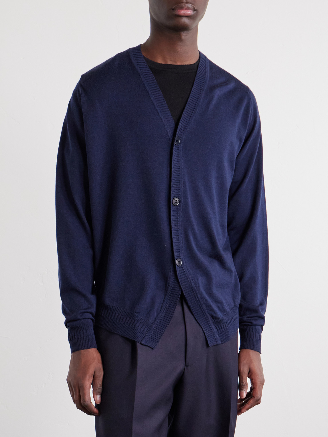 Bill Nighy Merino Cardigan