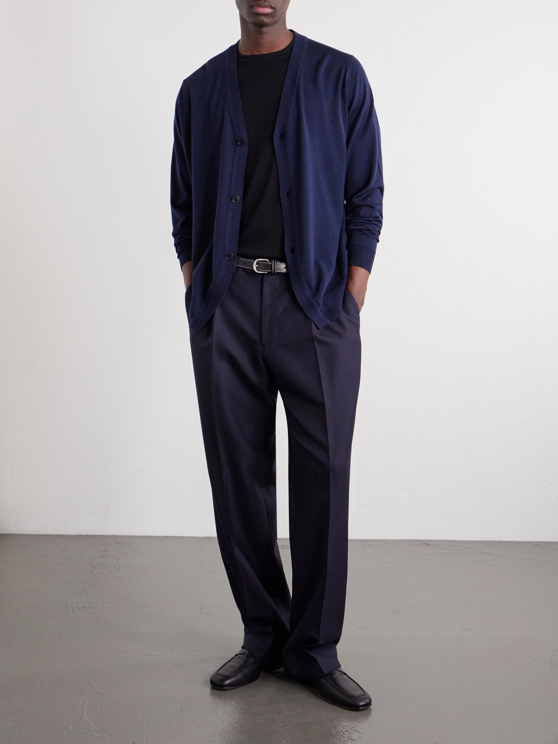 Bill Nighy Merino Cardigan