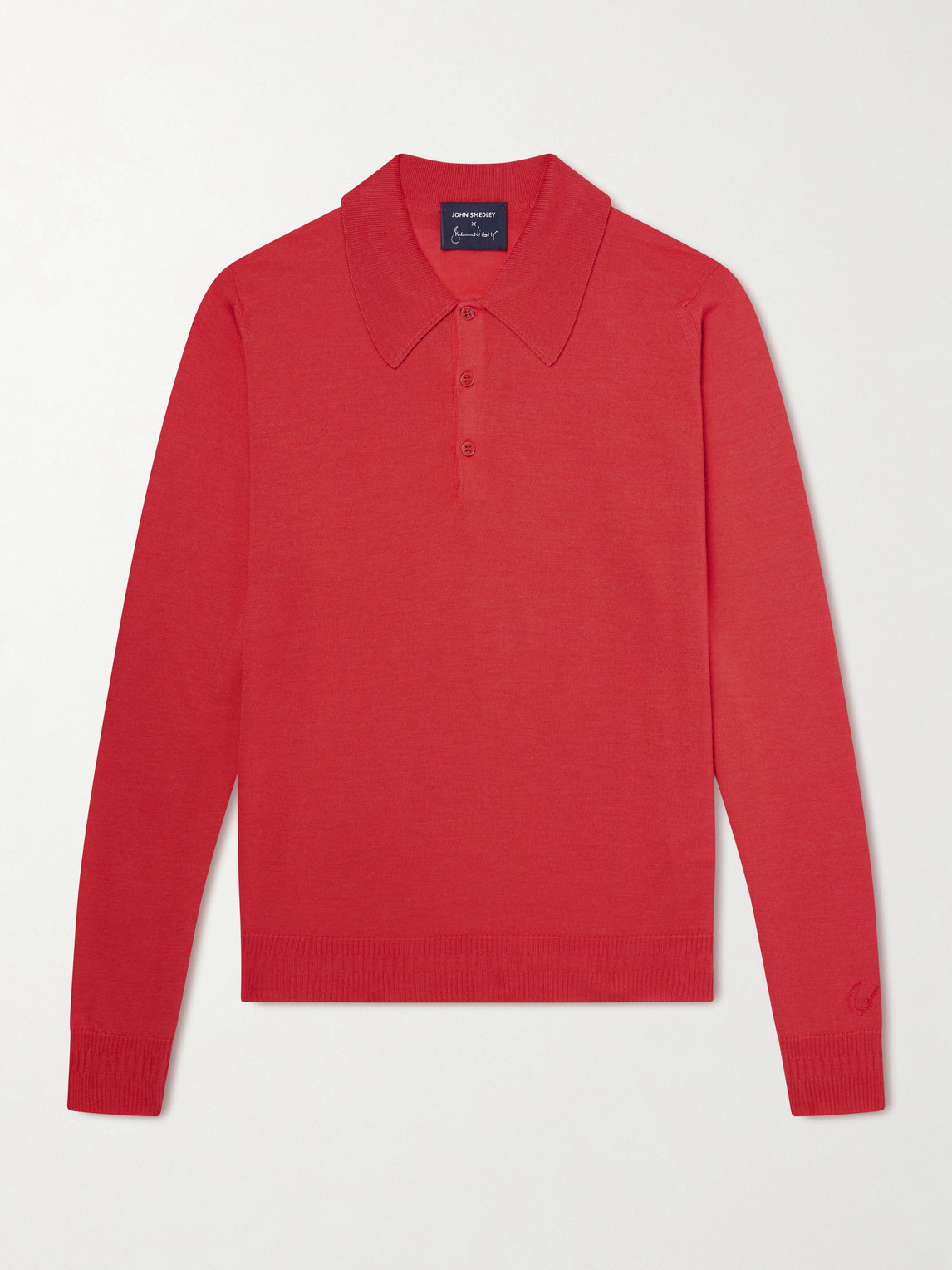 John Smedley Bill Nighy Cashmere and Silk-Blend Polo T-Shirt - Men