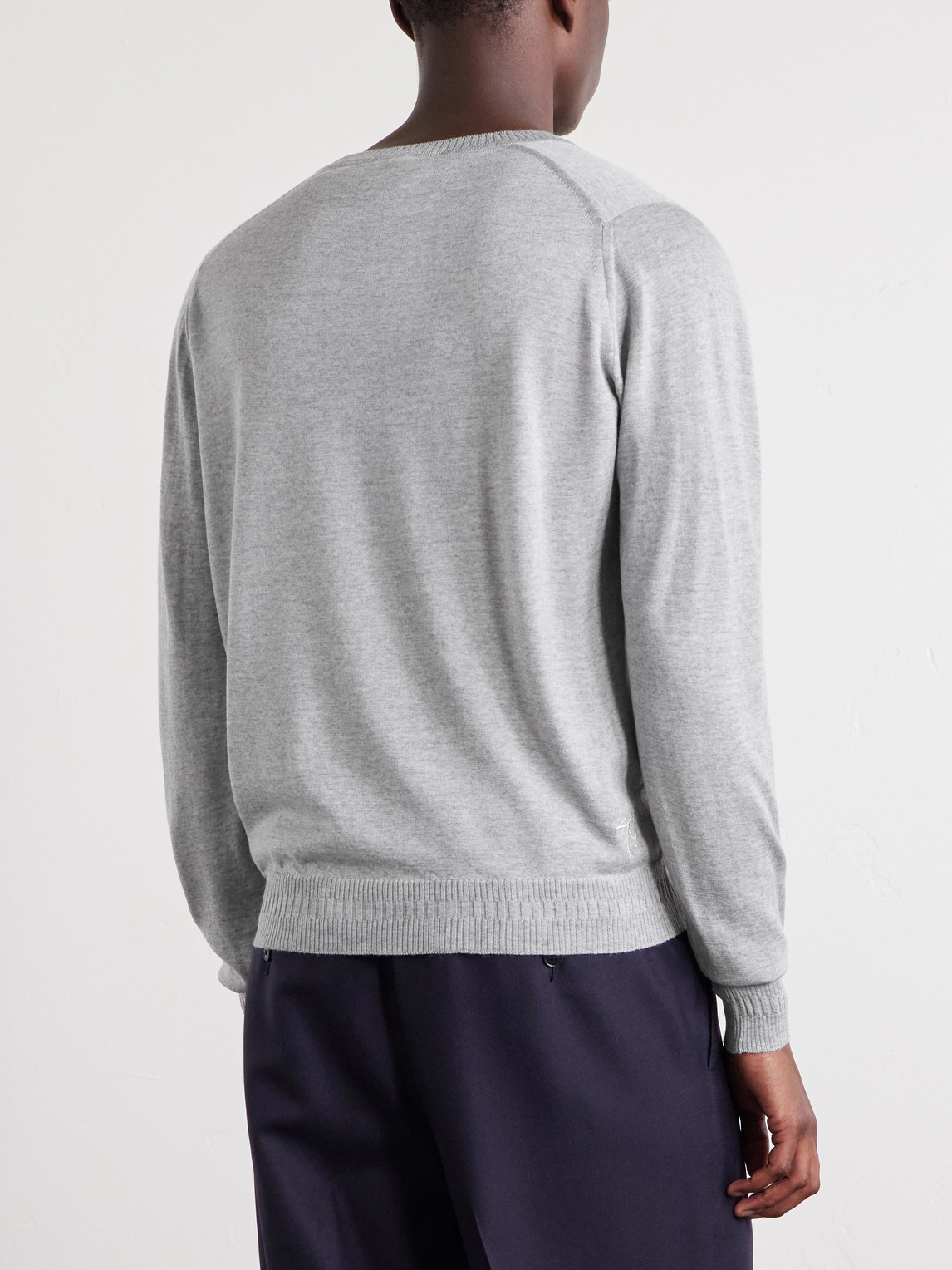  John Smedley - Bill Nighy Merino Wool Sweater - Men - Gray - S 