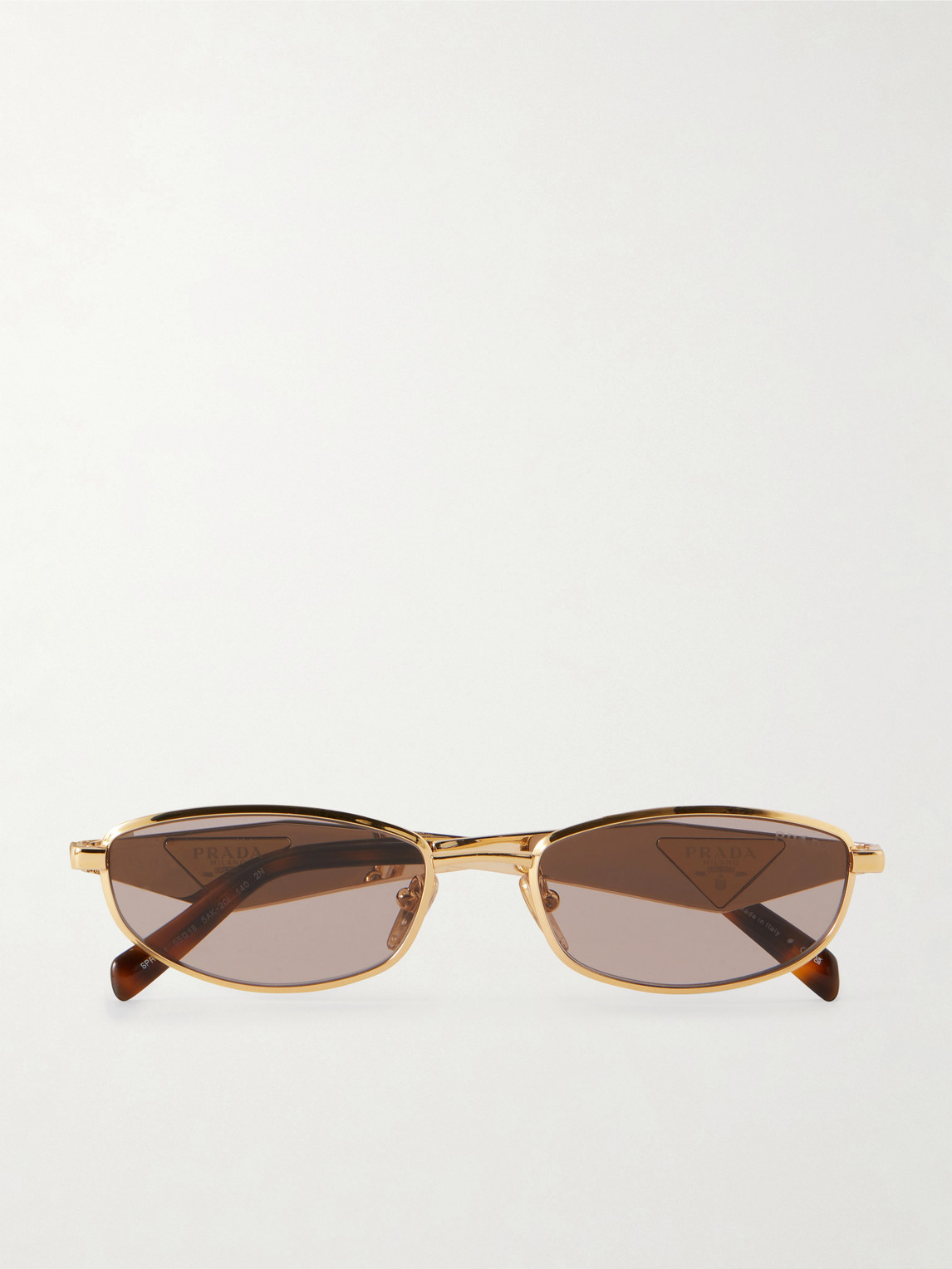 Round-Frame Gold-Tone and Acetate Sunglasses
