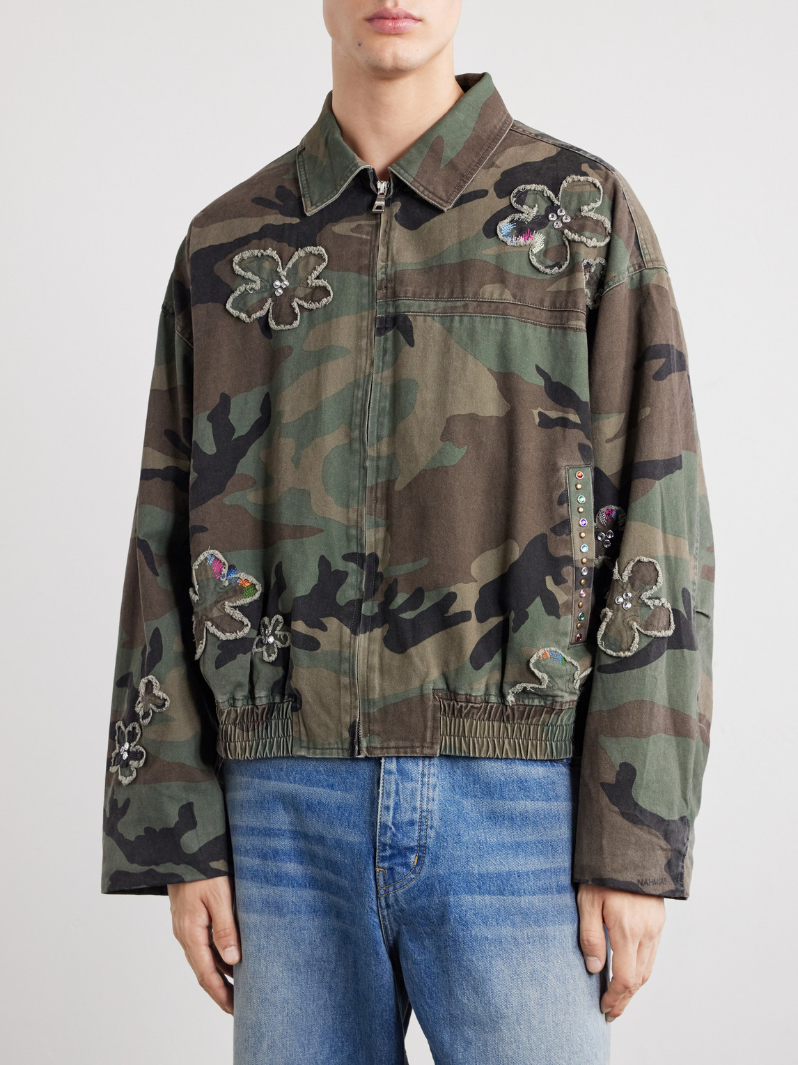 Cotton-Twill Bomber Jacket