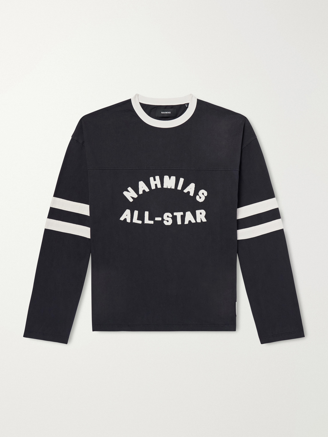 All Star Varsity Logo-Appliquéd Striped Cotton-Jersey T-Shirt