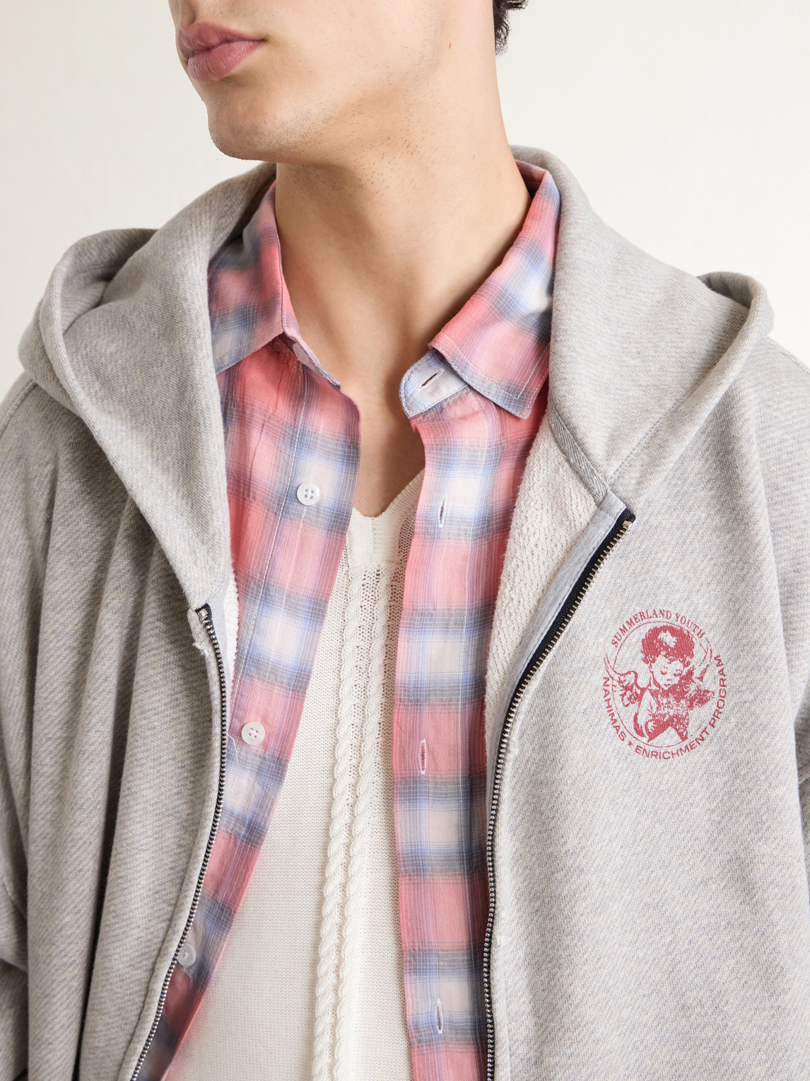 Youth Enrichment Logo-Print Cotton-Jersey Zip-Up Hoodie