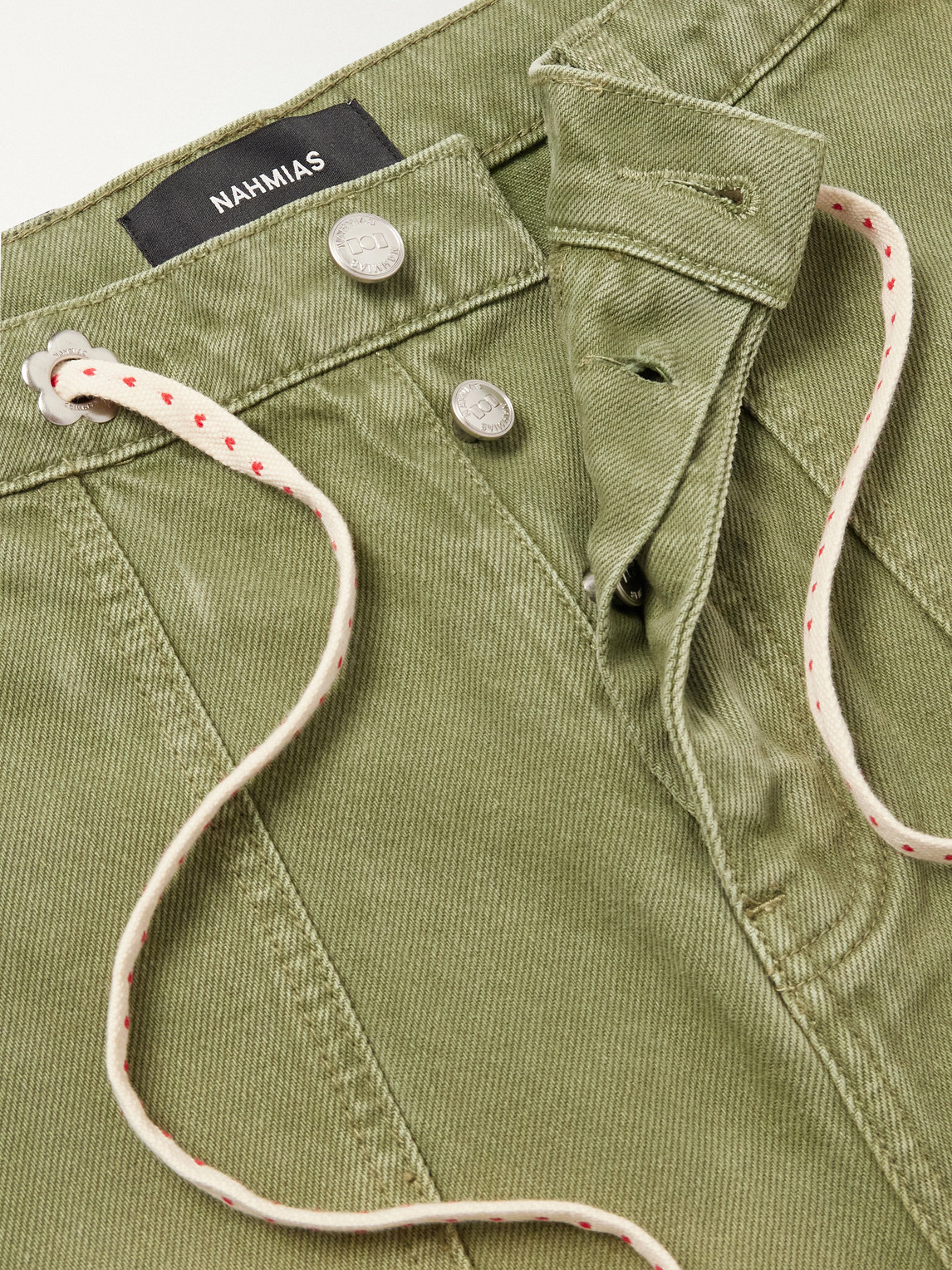 Gardener Utility Wide-Leg Drawstring Jeans