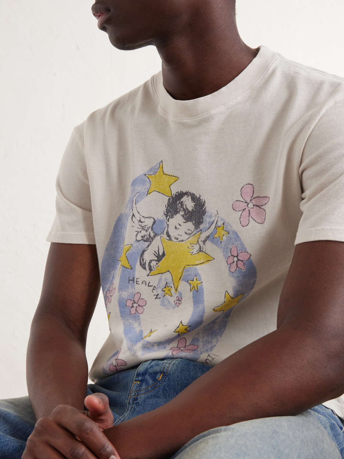 Heaven Printed Cotton-Jersey T-Shirt