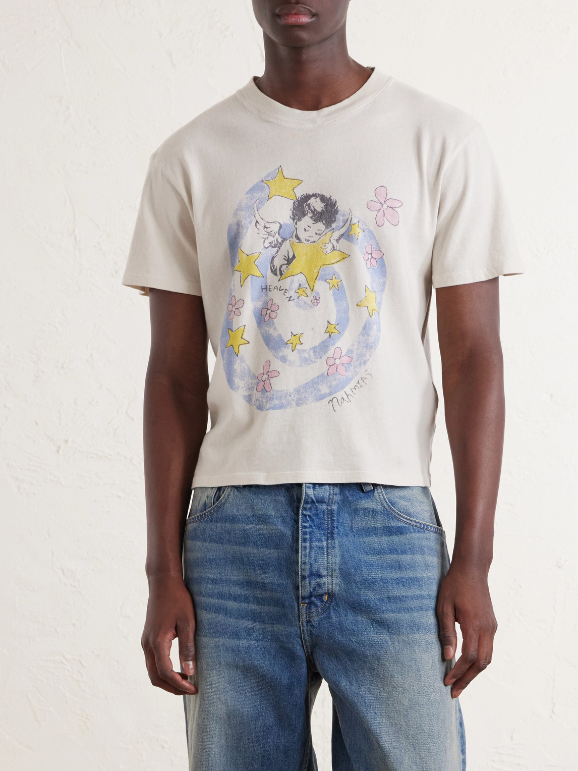 Heaven Printed Cotton-Jersey T-Shirt