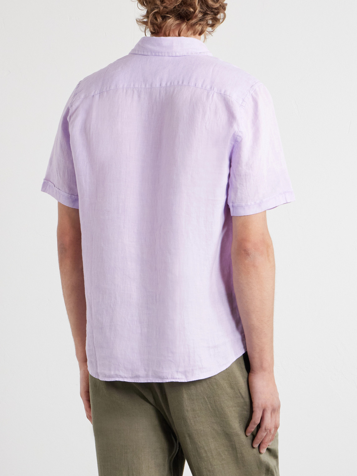  Vilebrequin - Courbis Linen Shirt - Men - Pink - M 