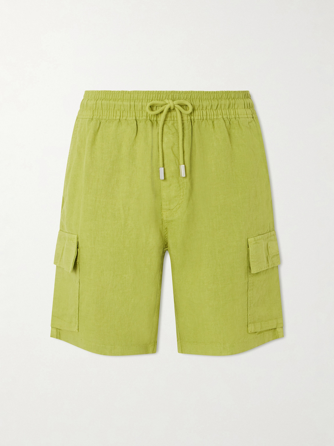 Vilebrequin Straight-Leg Linen Drawstring Cargo Shorts - Men