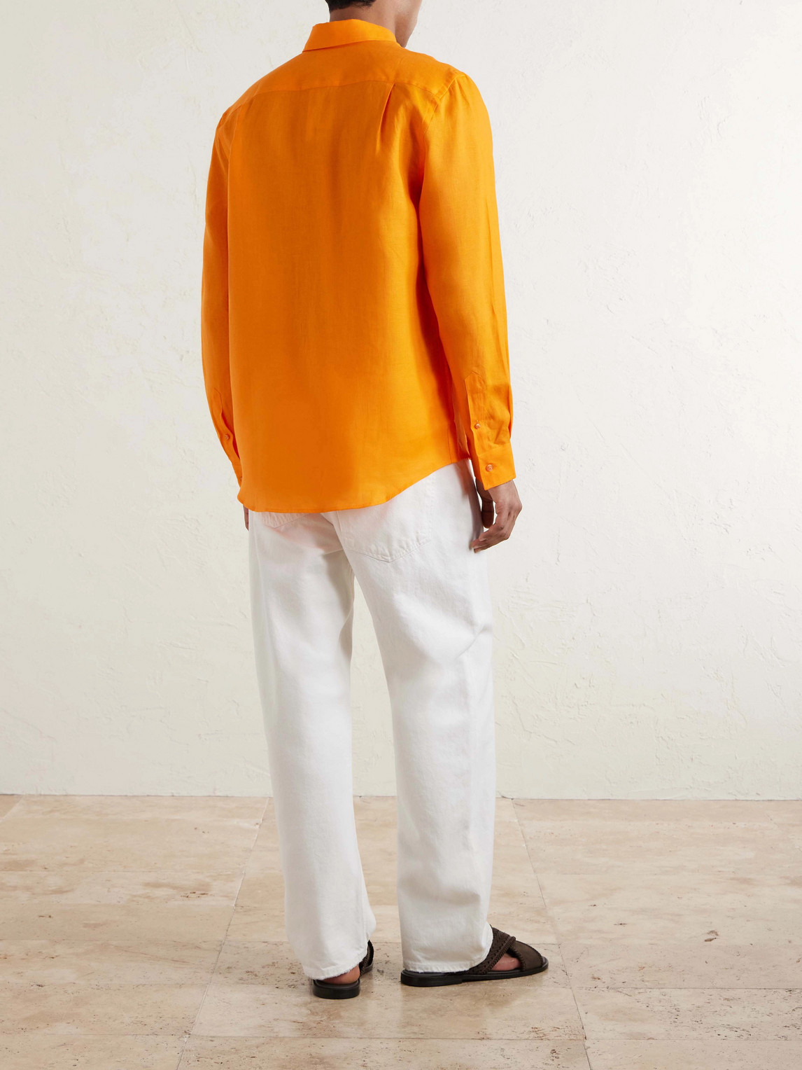 Caroubis Woven Linen Shirt