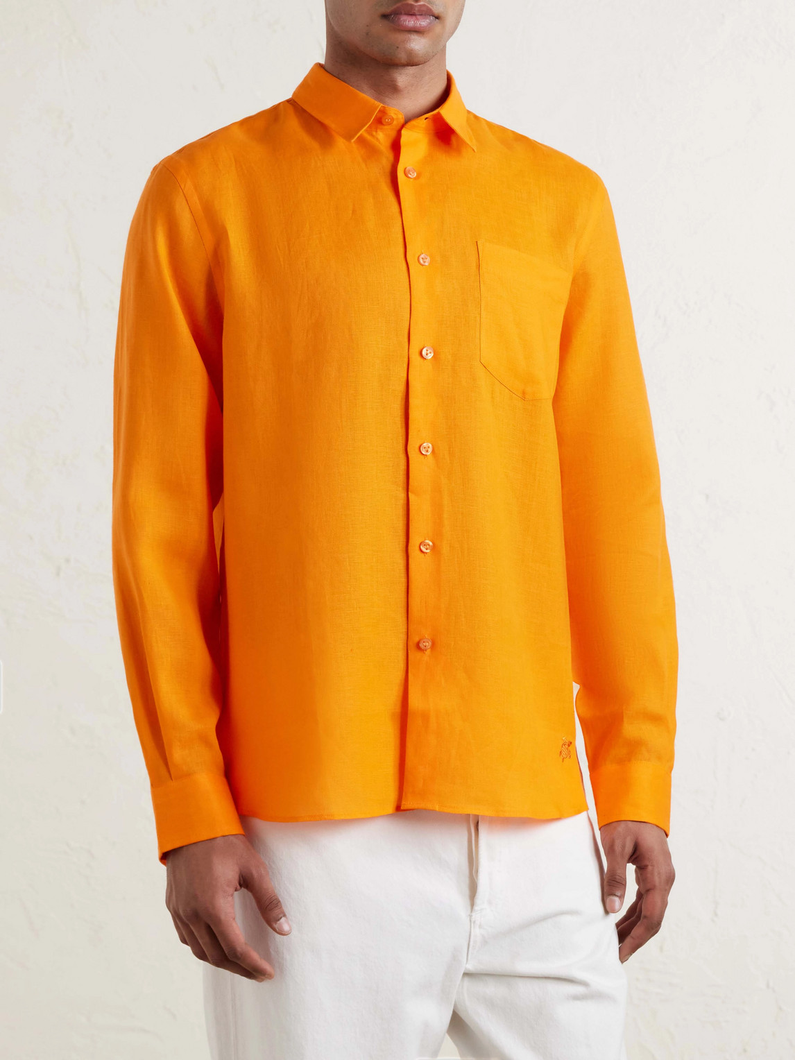 Caroubis Woven Linen Shirt