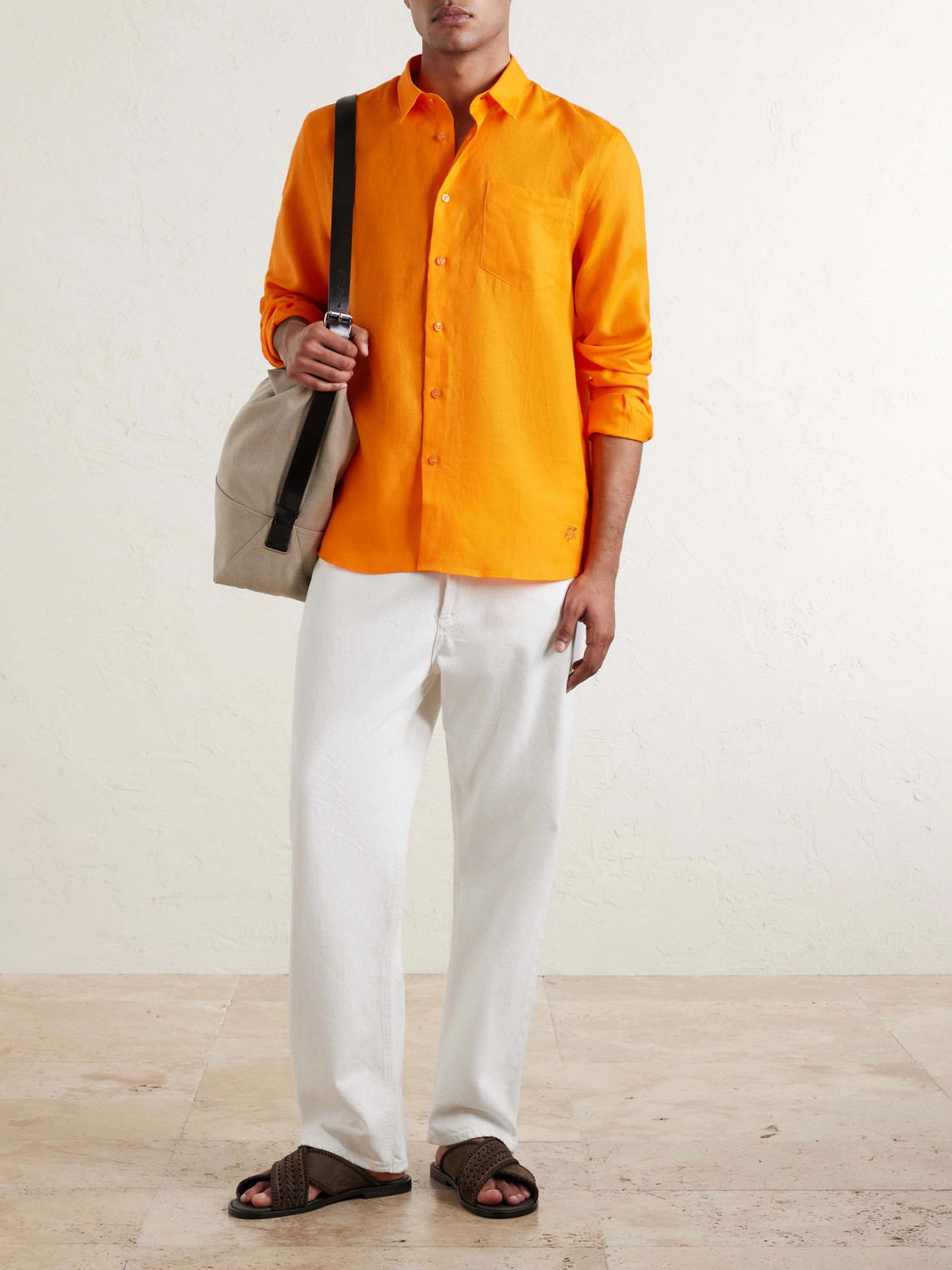 Caroubis Woven Linen Shirt