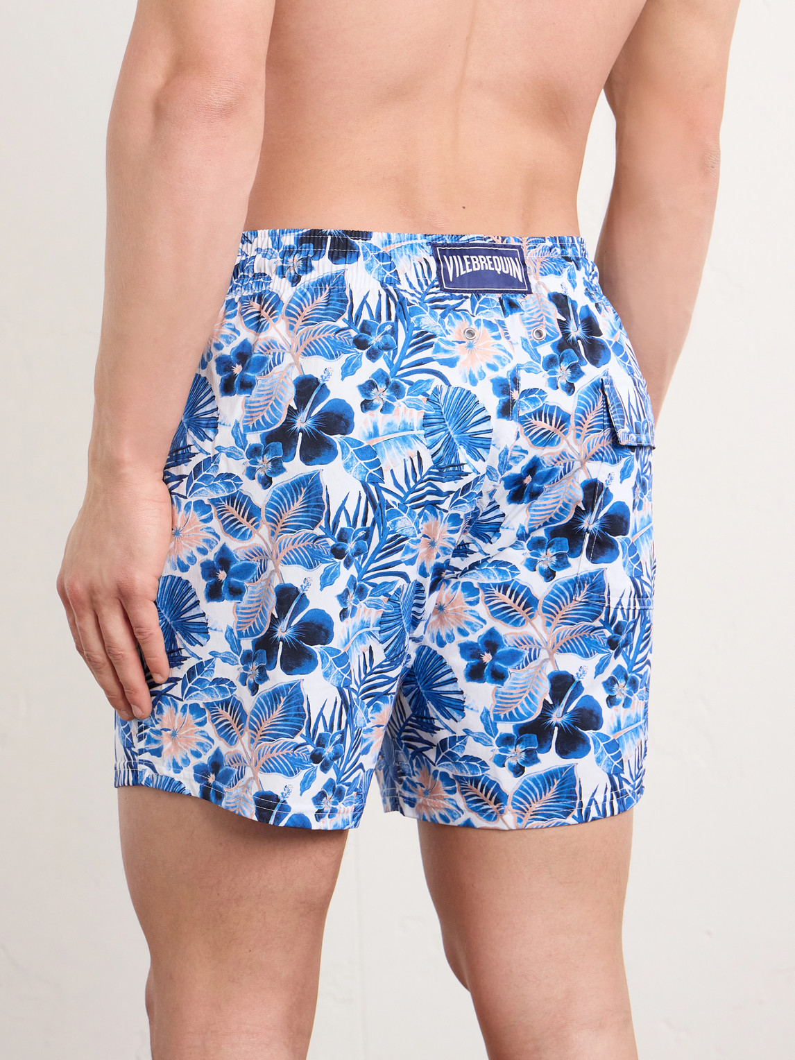 Vilebrequin Moorise Straight-leg Mid-length Printed Recycled Swim Shorts In Blue
