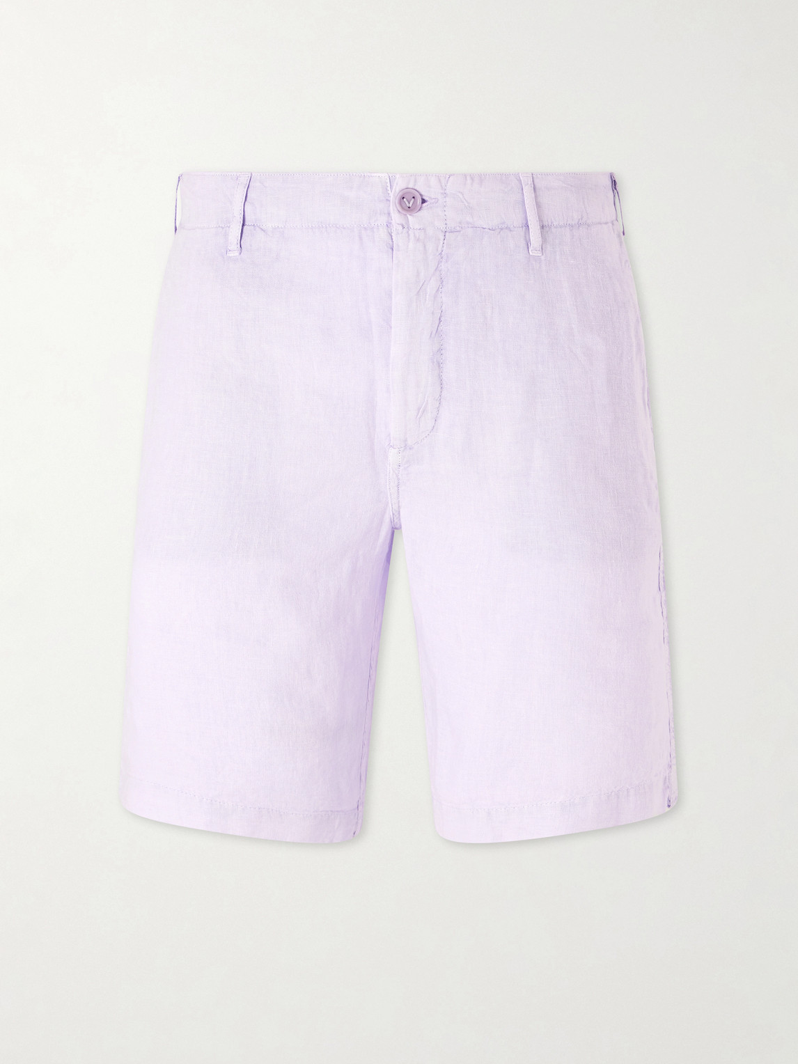 Vilebrequin Straight-Leg Garment-Dyed Linen Shorts - Men