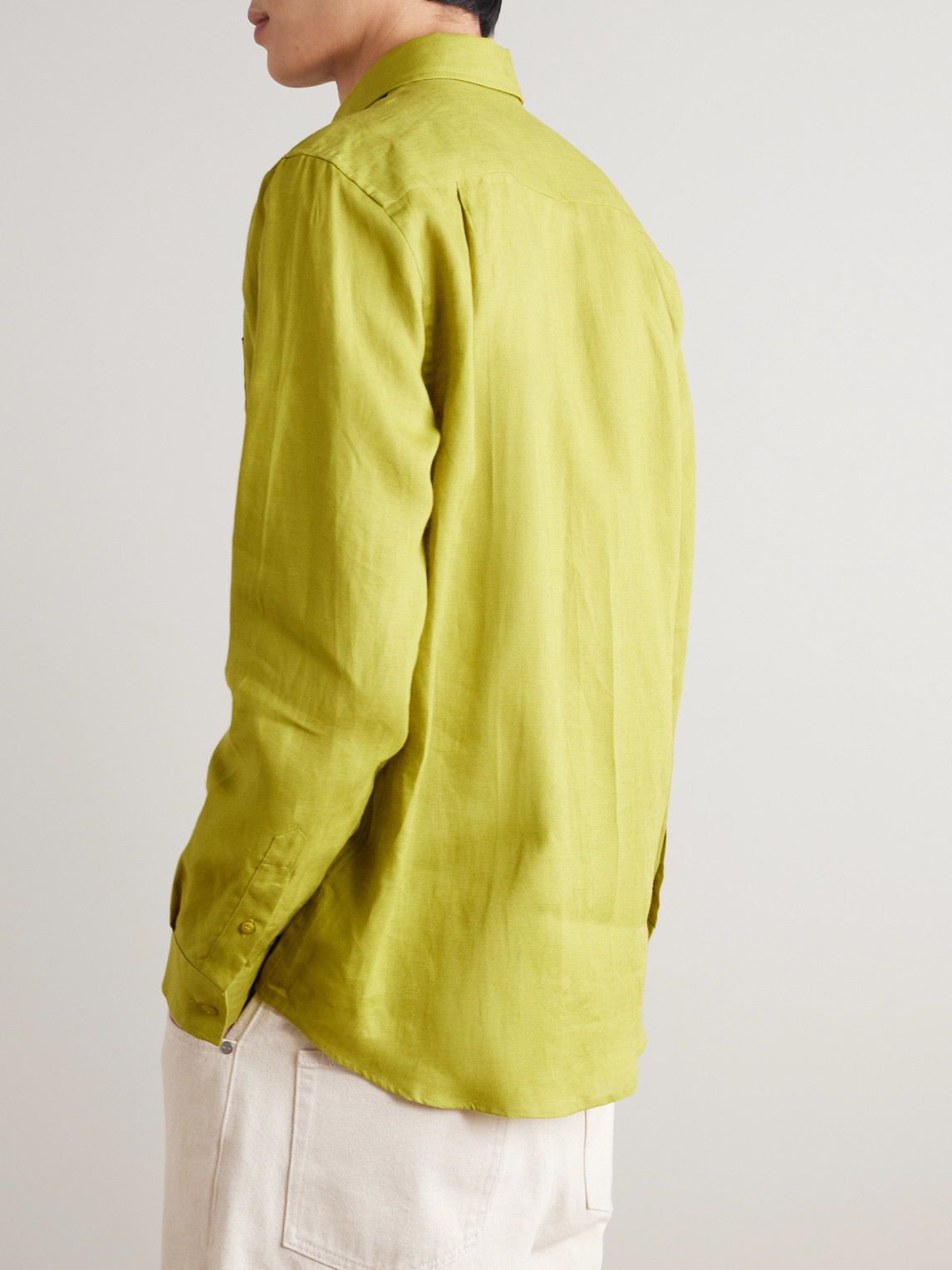 Caroubis Woven Linen Shirt