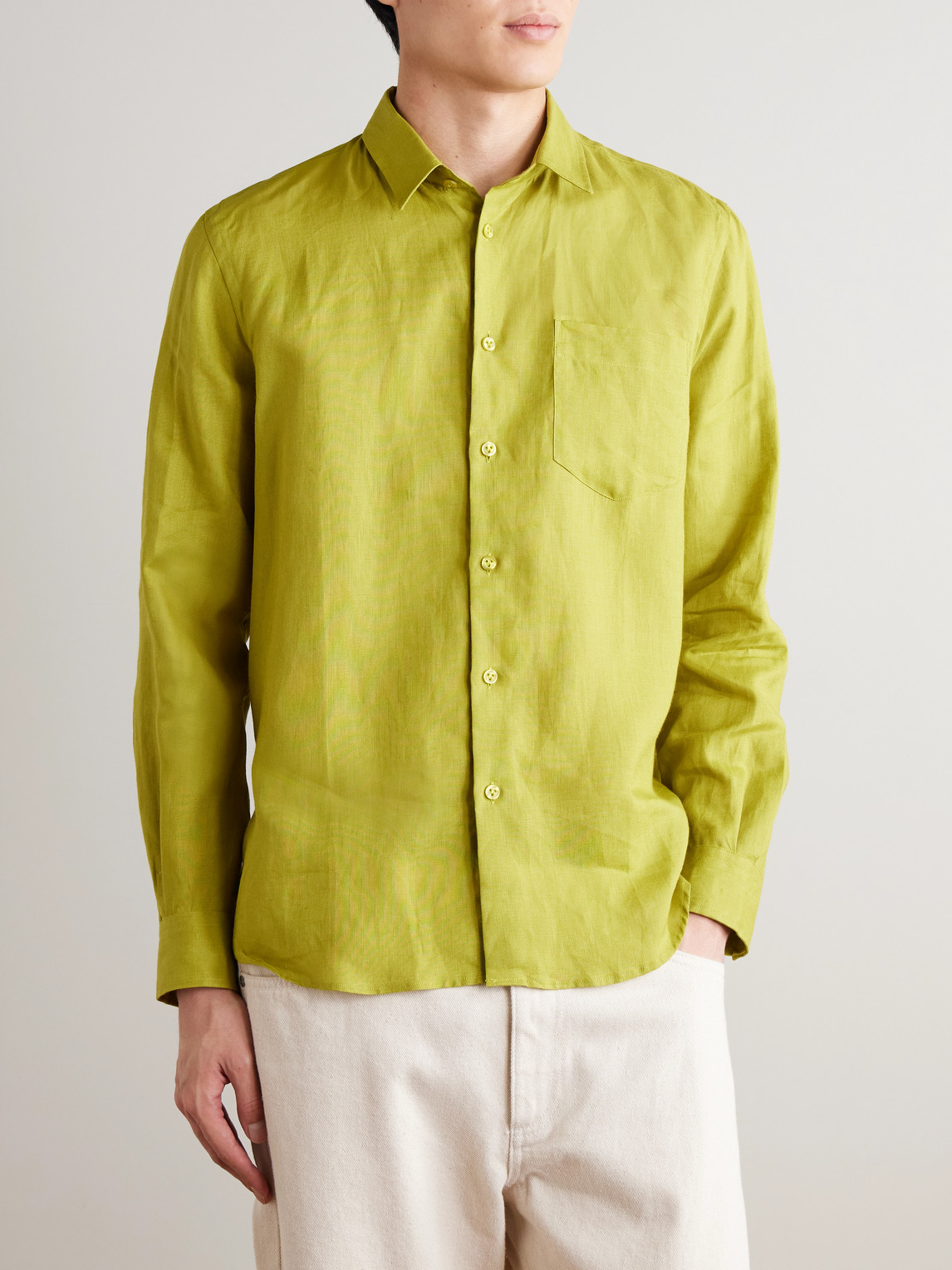 Caroubis Woven Linen Shirt