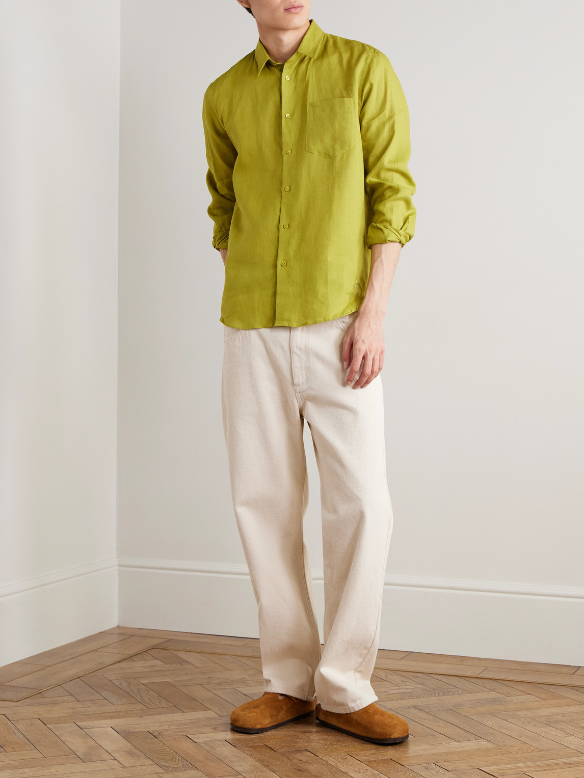 Caroubis Woven Linen Shirt