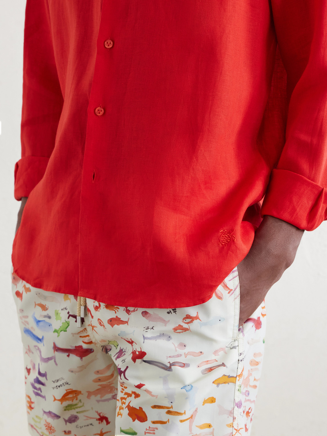 Caroubis Woven Linen Shirt