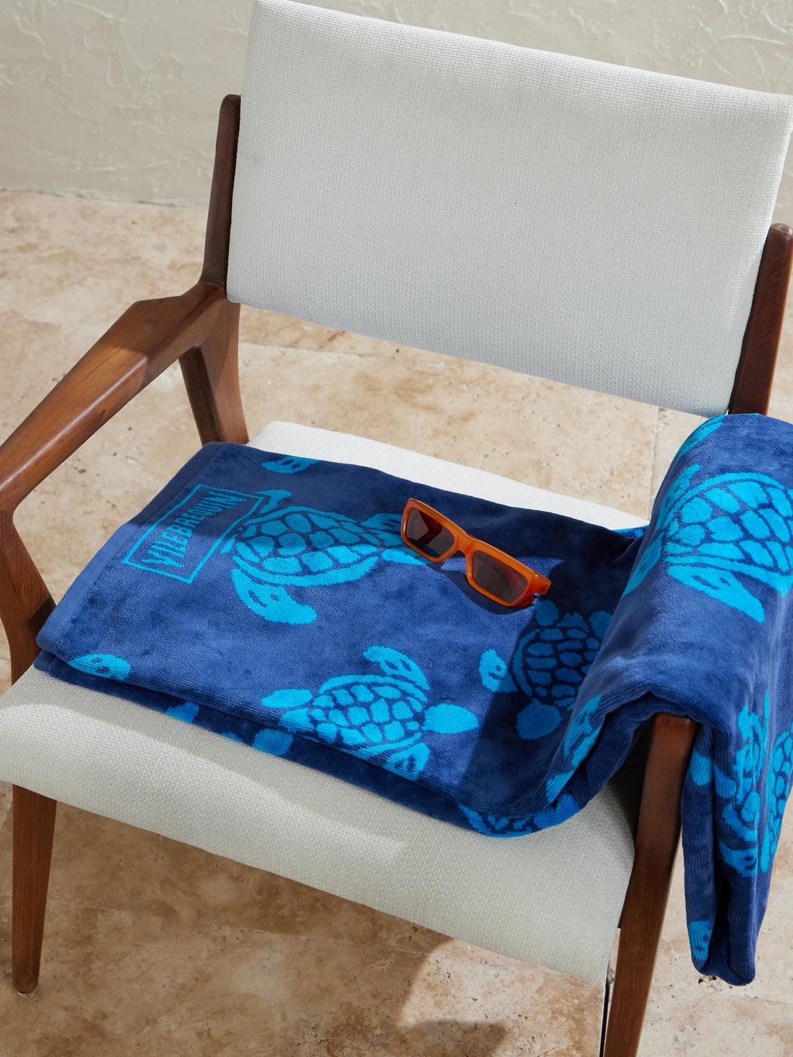 Organic Cotton-Terry Jacquard Beach Towel — 2