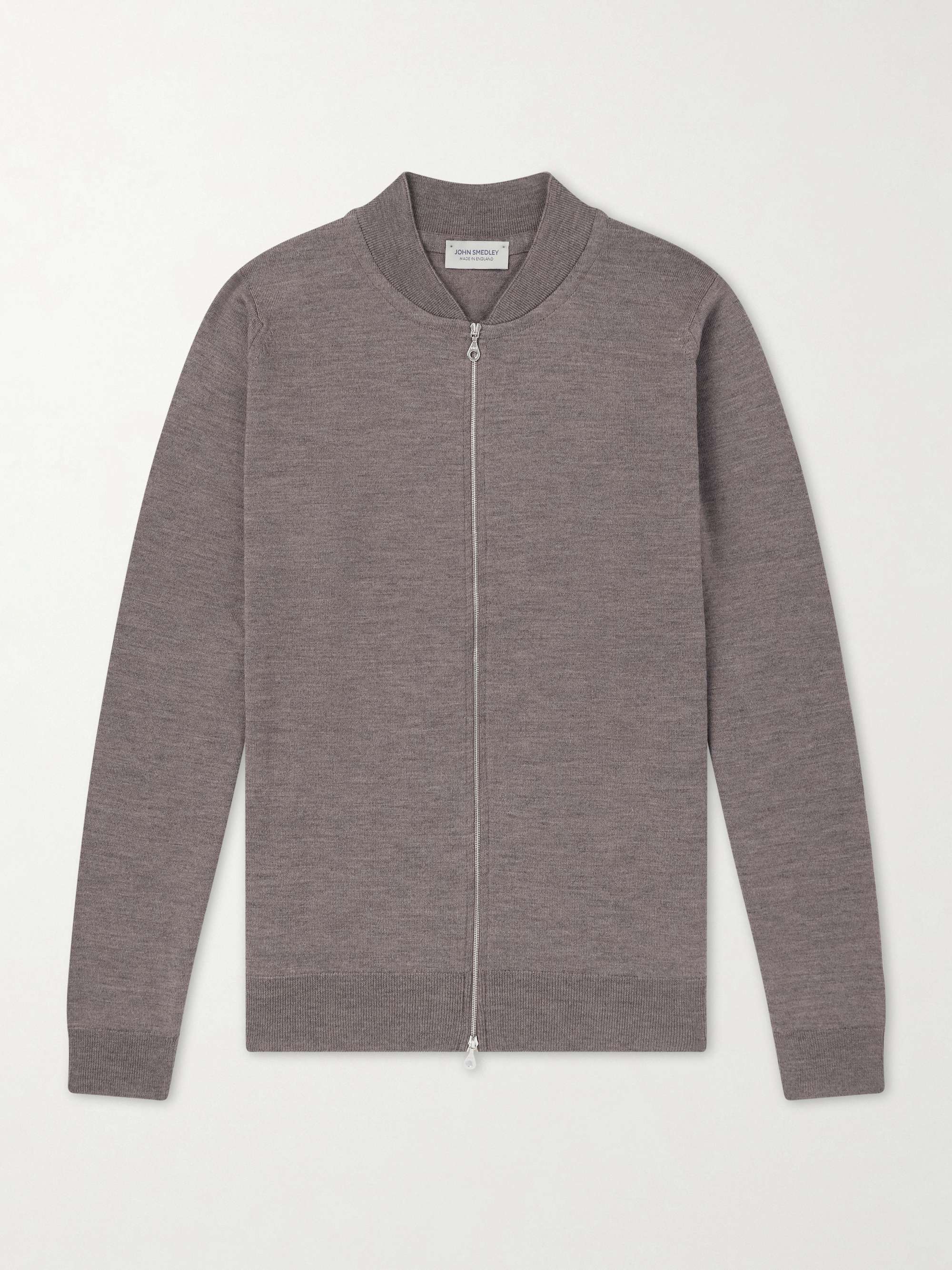 JOHN SMEDLEY Maclean Slim-Fit Wool Cardigan