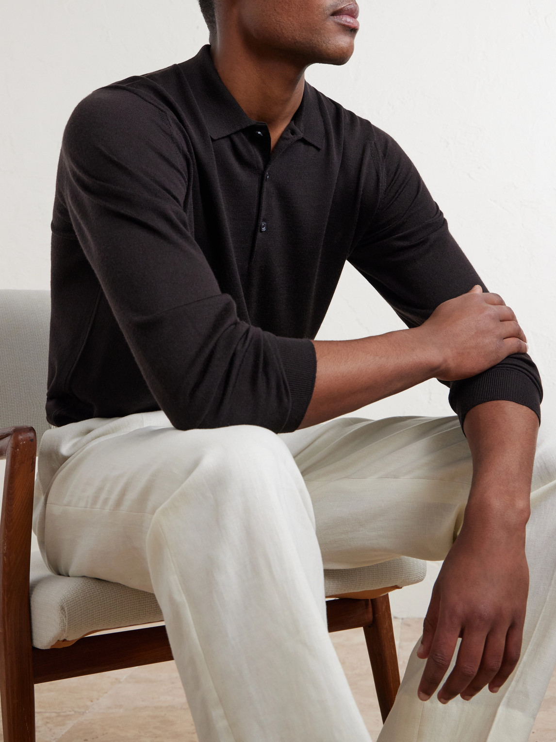 Belper Slim-Fit Merino Polo Shirt