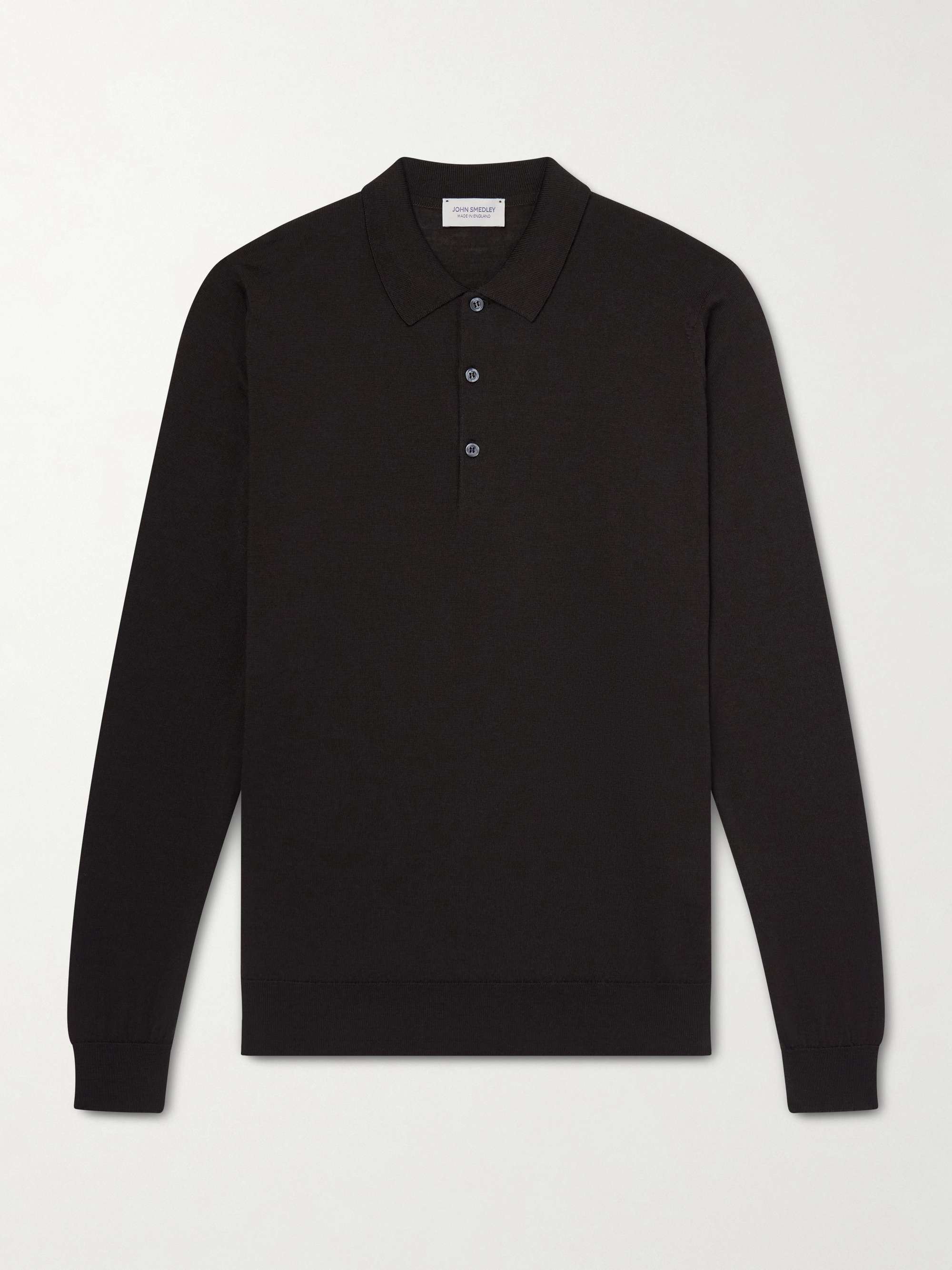 JOHN SMEDLEY Belper Slim-Fit Merino Wool Polo Shirt