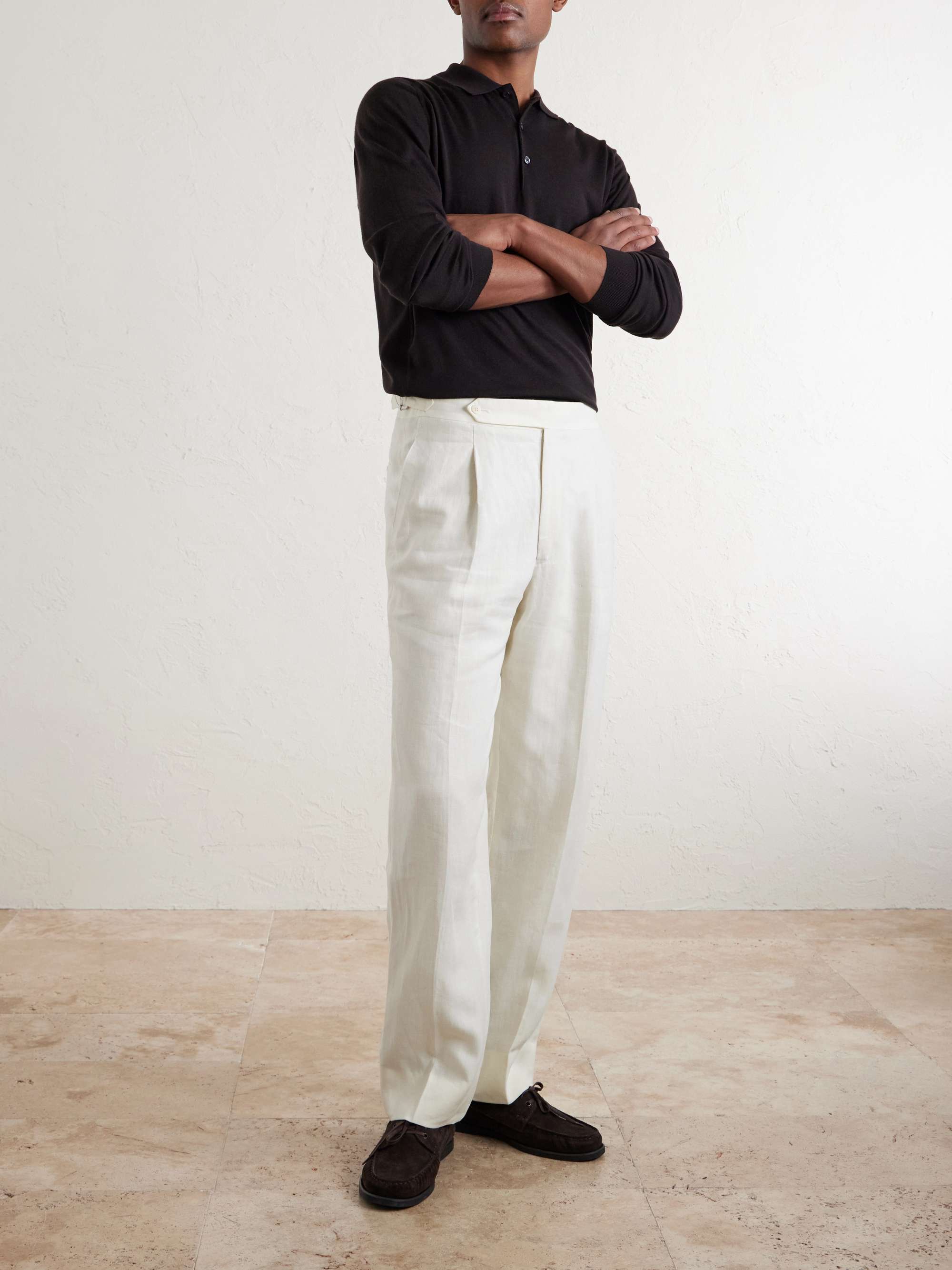 JOHN SMEDLEY Belper Slim-Fit Merino Wool Polo Shirt