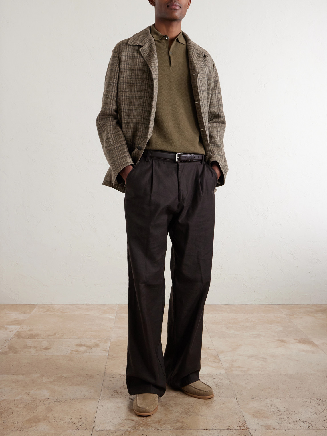 14.Singular Slim-Fit Merino Wool-Piqué Polo Shirt