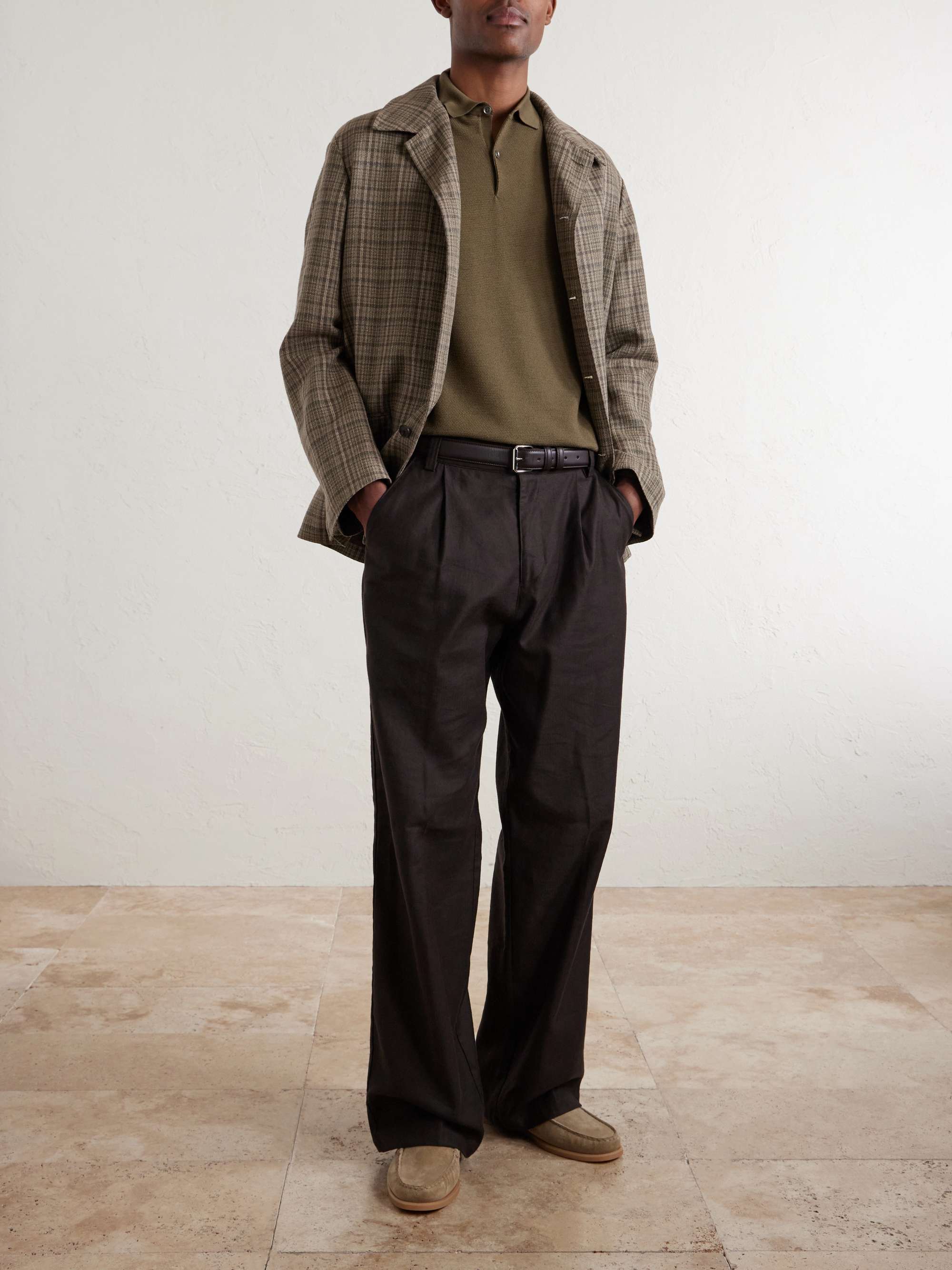 JOHN SMEDLEY Wool Polo Shirt