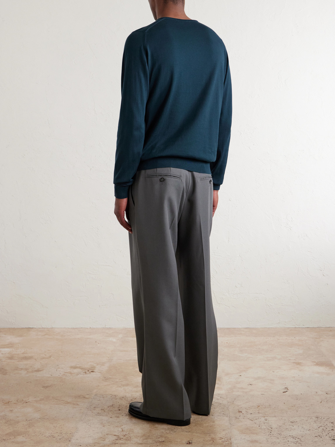  John Smedley - Hatfield Sea Island Cotton Sweater - Men - Green - S 