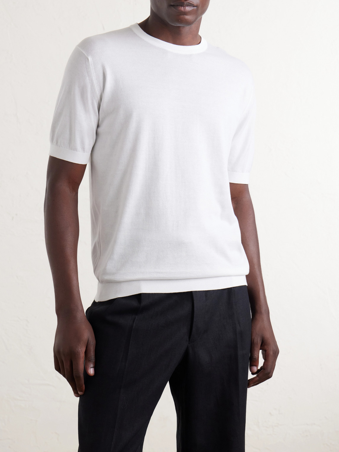 Torin Ss Cotton-Knitted T-Shirt