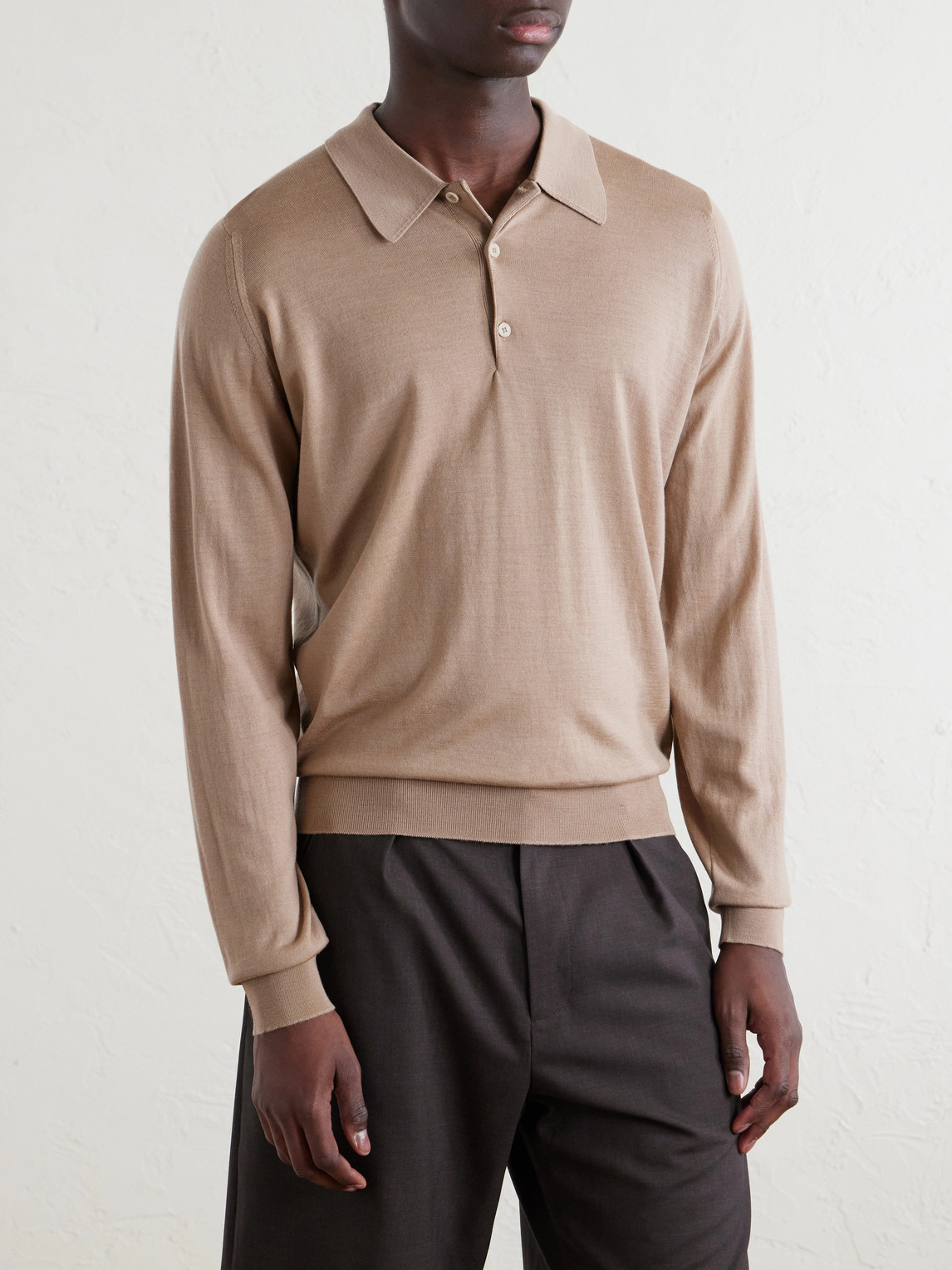 Caverhill Knitted Merino Polo Shirt