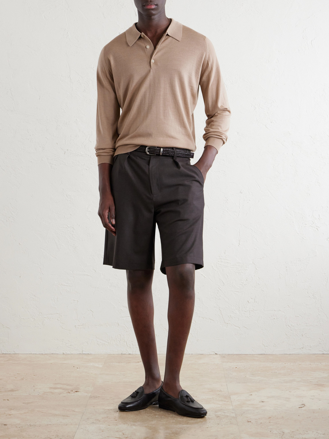 Caverhill Knitted Merino Polo Shirt
