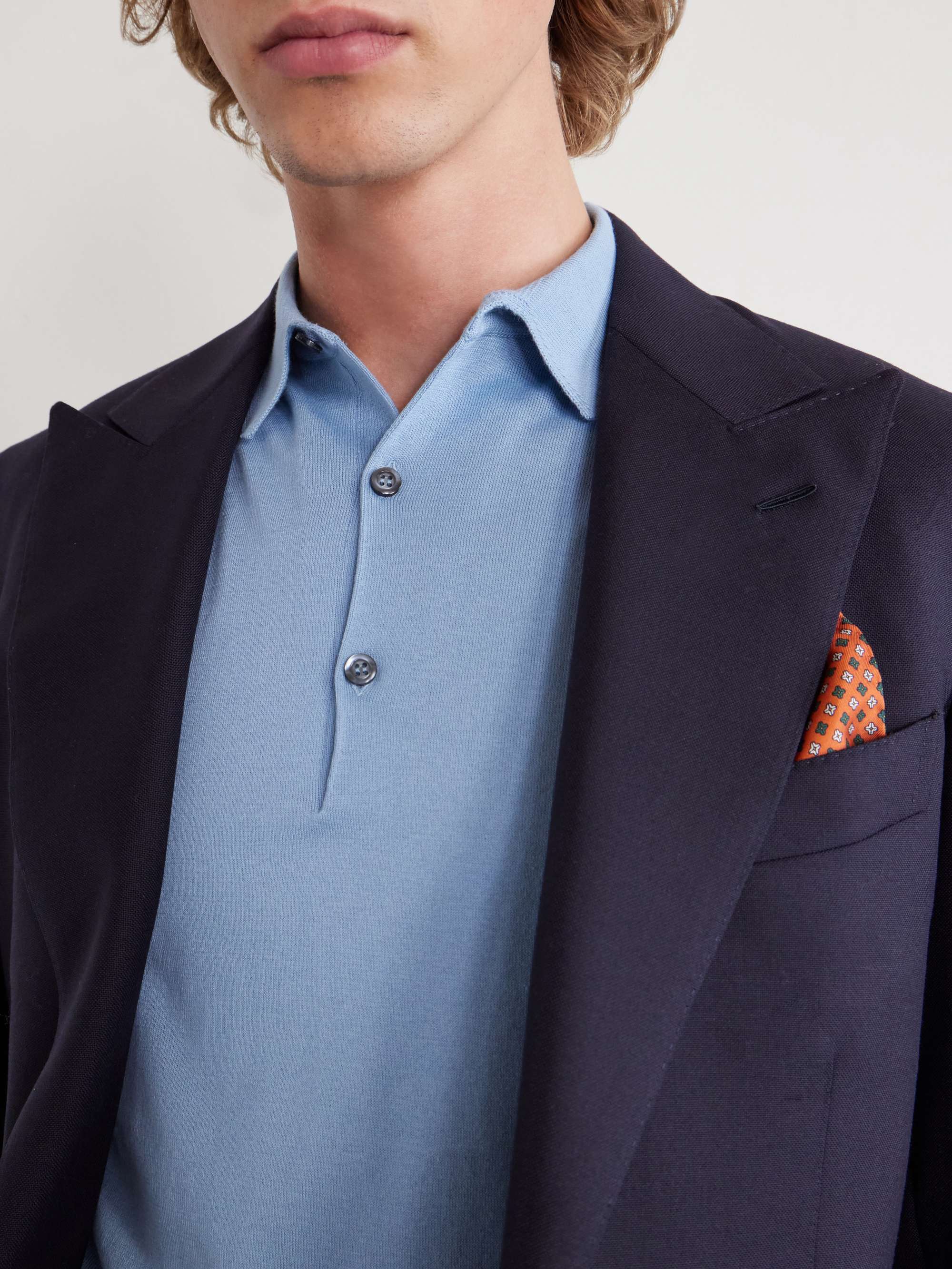 JOHN SMEDLEY Adrian Slim-Fit Sea Island Cotton Polo Shirt for Men