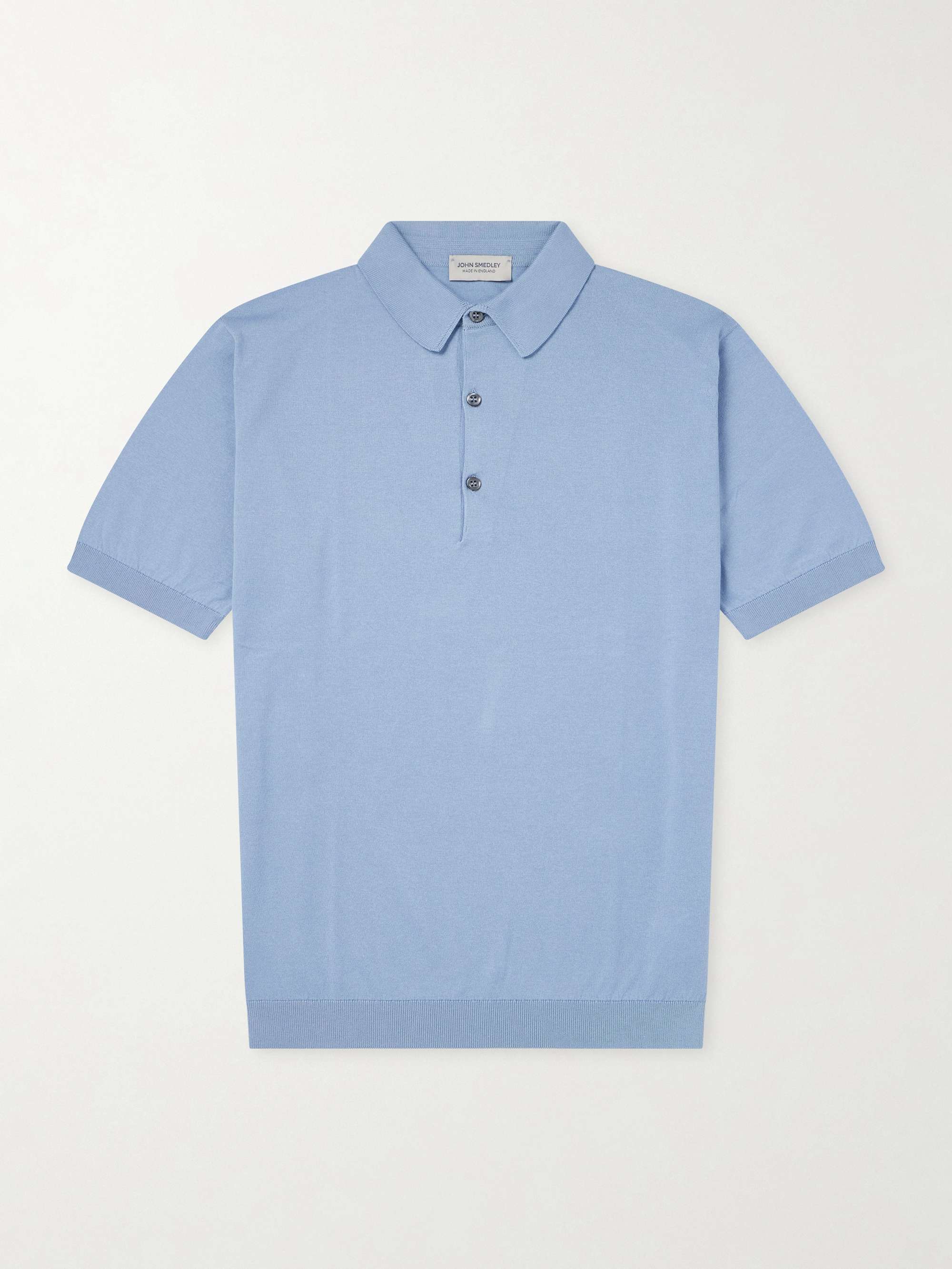 JOHN SMEDLEY Adrian Slim-Fit Sea Island Cotton Polo Shirt