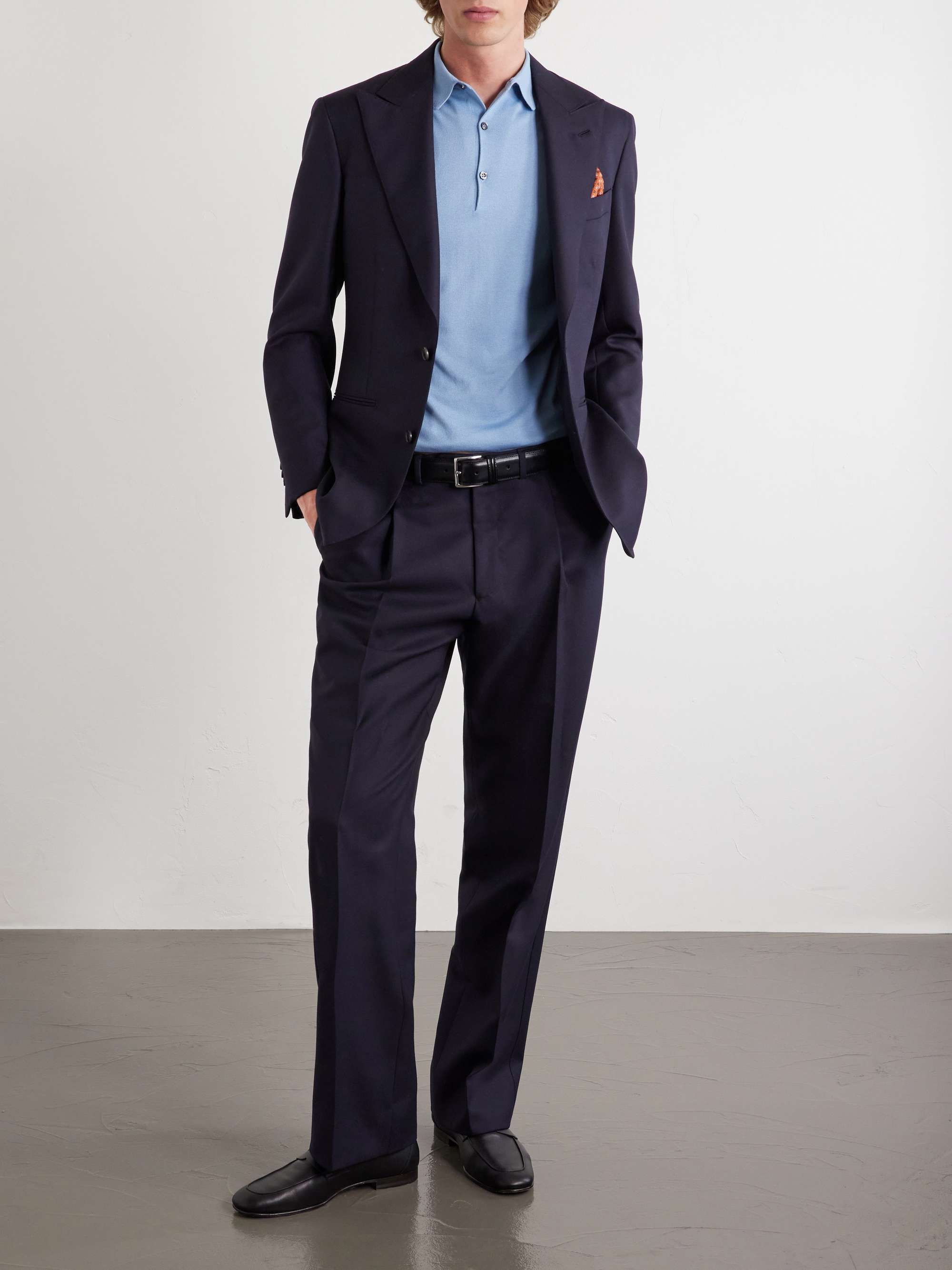 JOHN SMEDLEY Adrian Slim-Fit Sea Island Cotton Polo Shirt