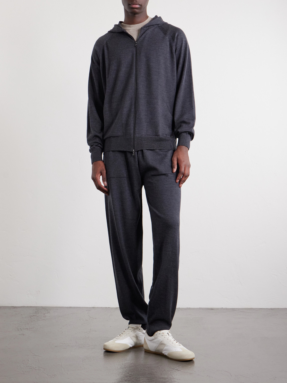 Carty Merino Wool Zip-Up Hoodie