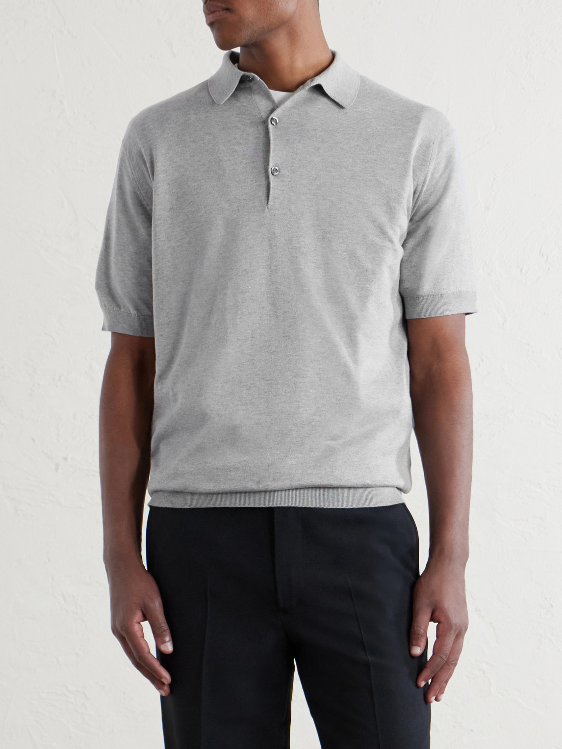 Adrian Slim-Fit Sea Island Cotton Polo Shirt