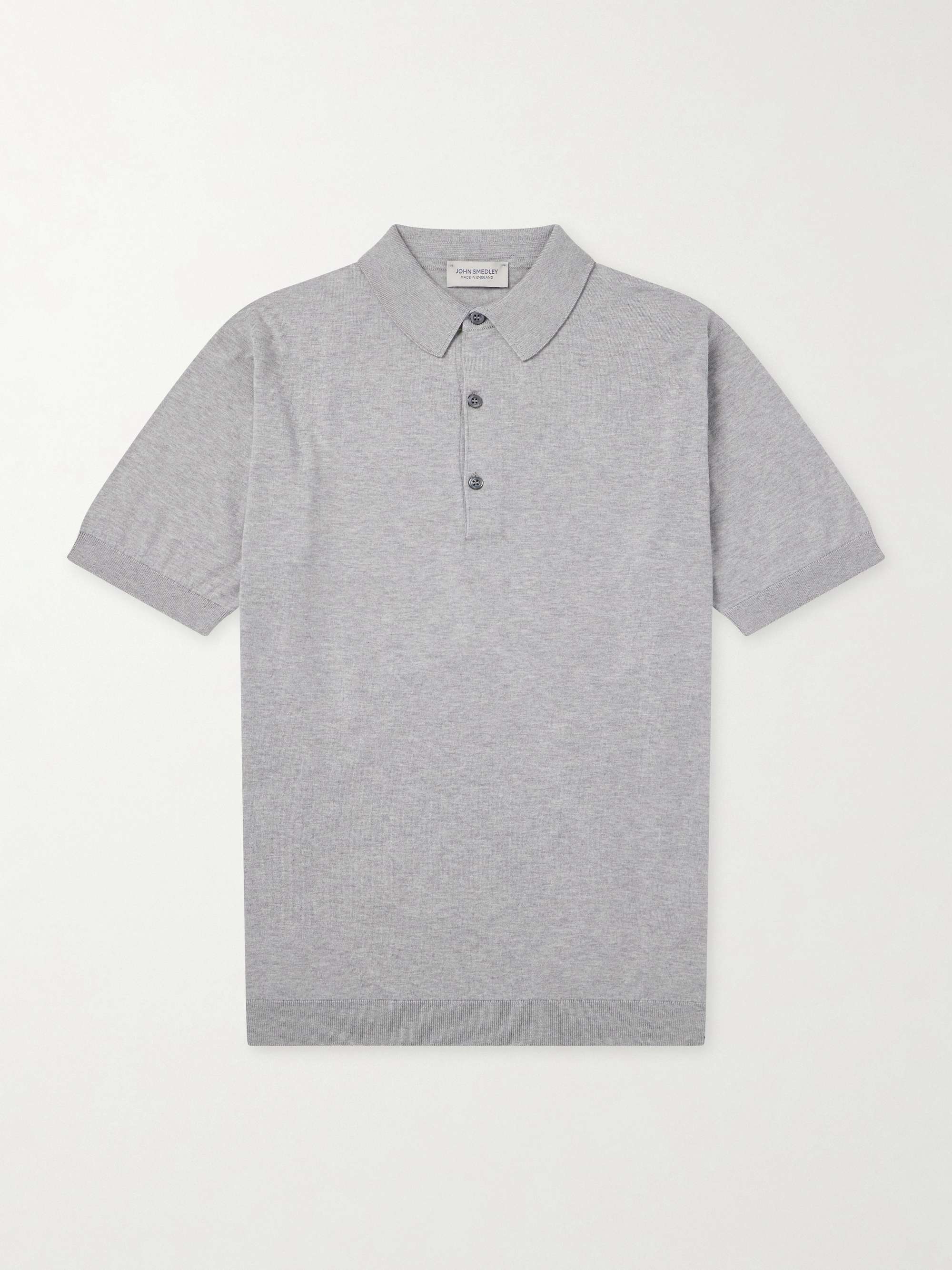 JOHN SMEDLEY Adrian Slim-Fit Sea Island Cotton Polo Shirt