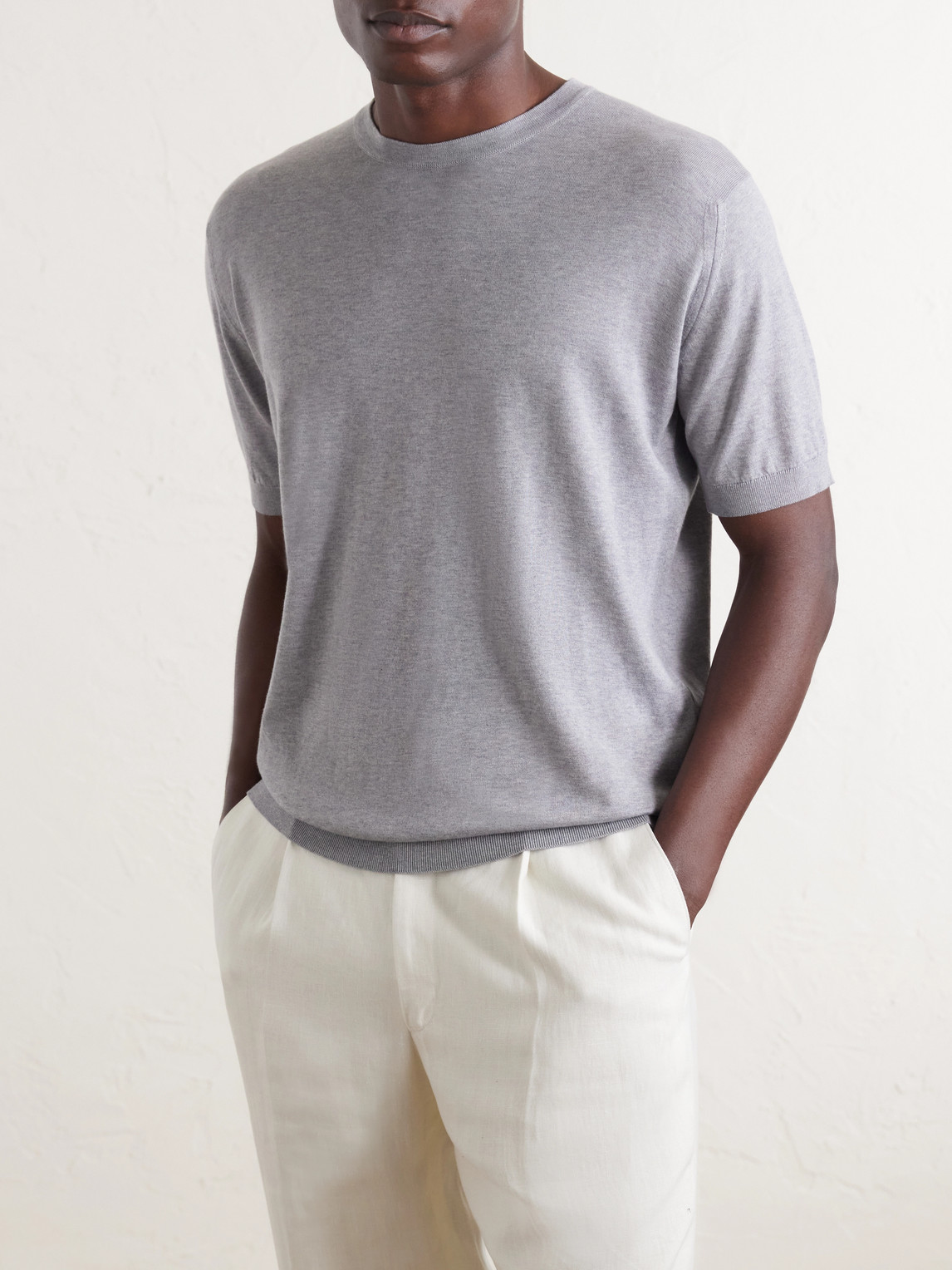 Torin Ss Cotton-Knitted T-Shirt