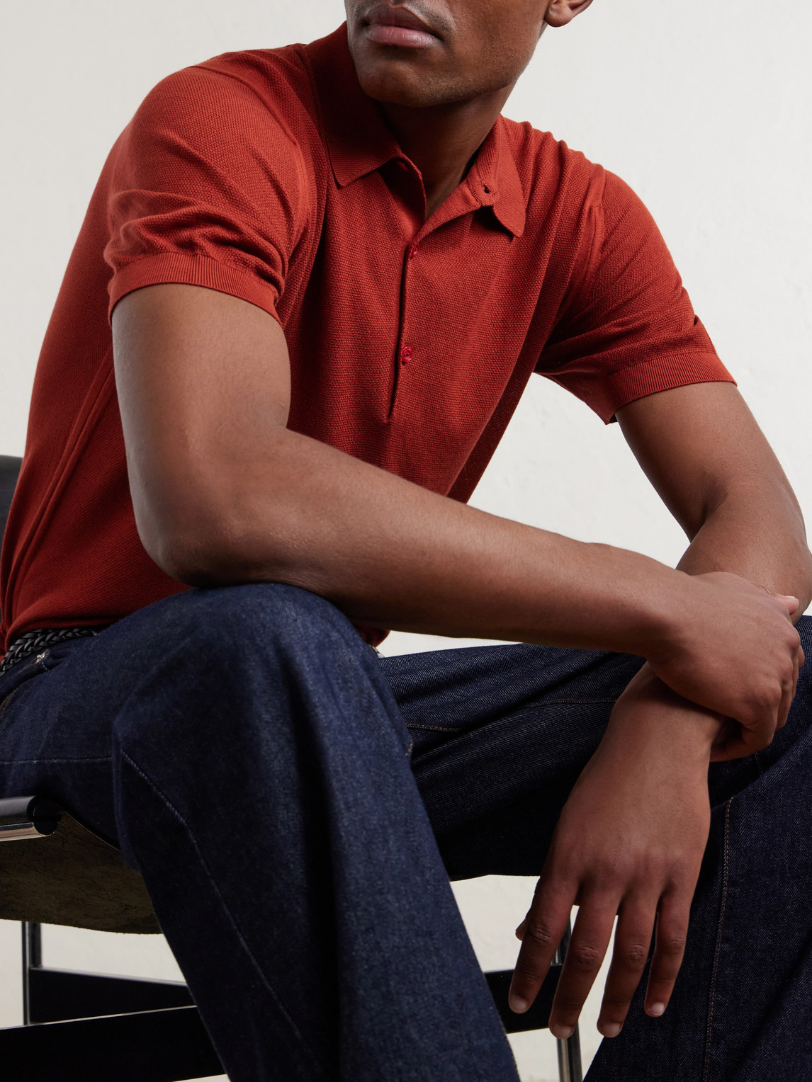 Roth Sea Island Cotton Polo Shirt