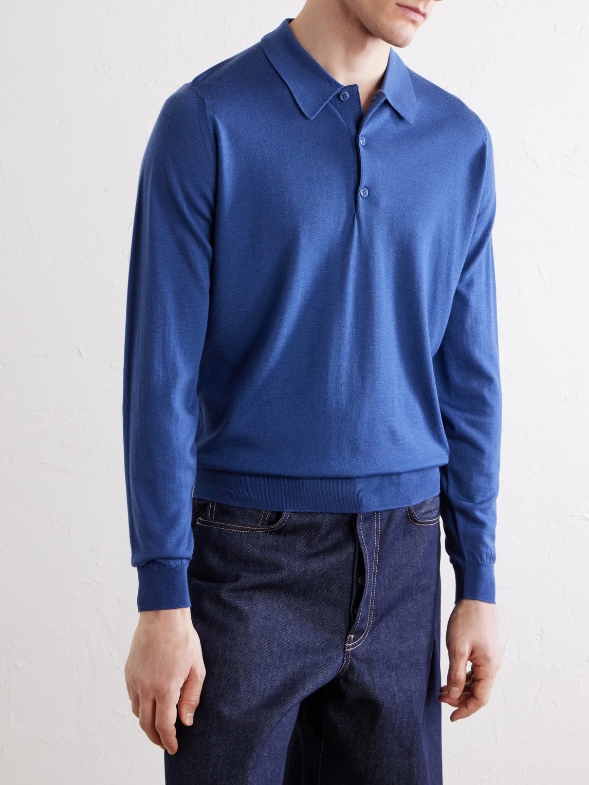 Caverhill Knitted Merino Polo Shirt