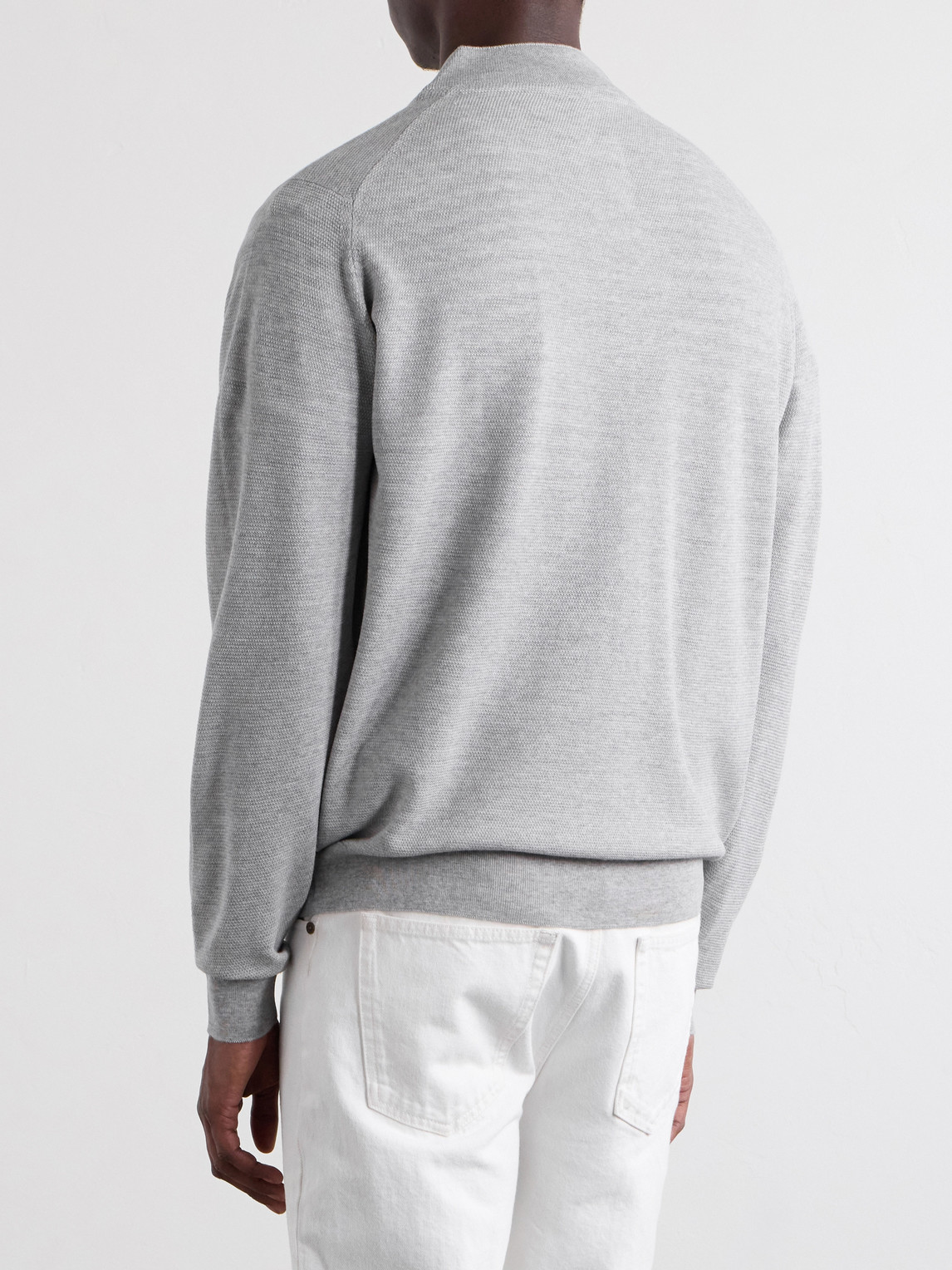  John Smedley - 16.singular Merino Wool Zip-up Cardigan - Men - Gray - S 