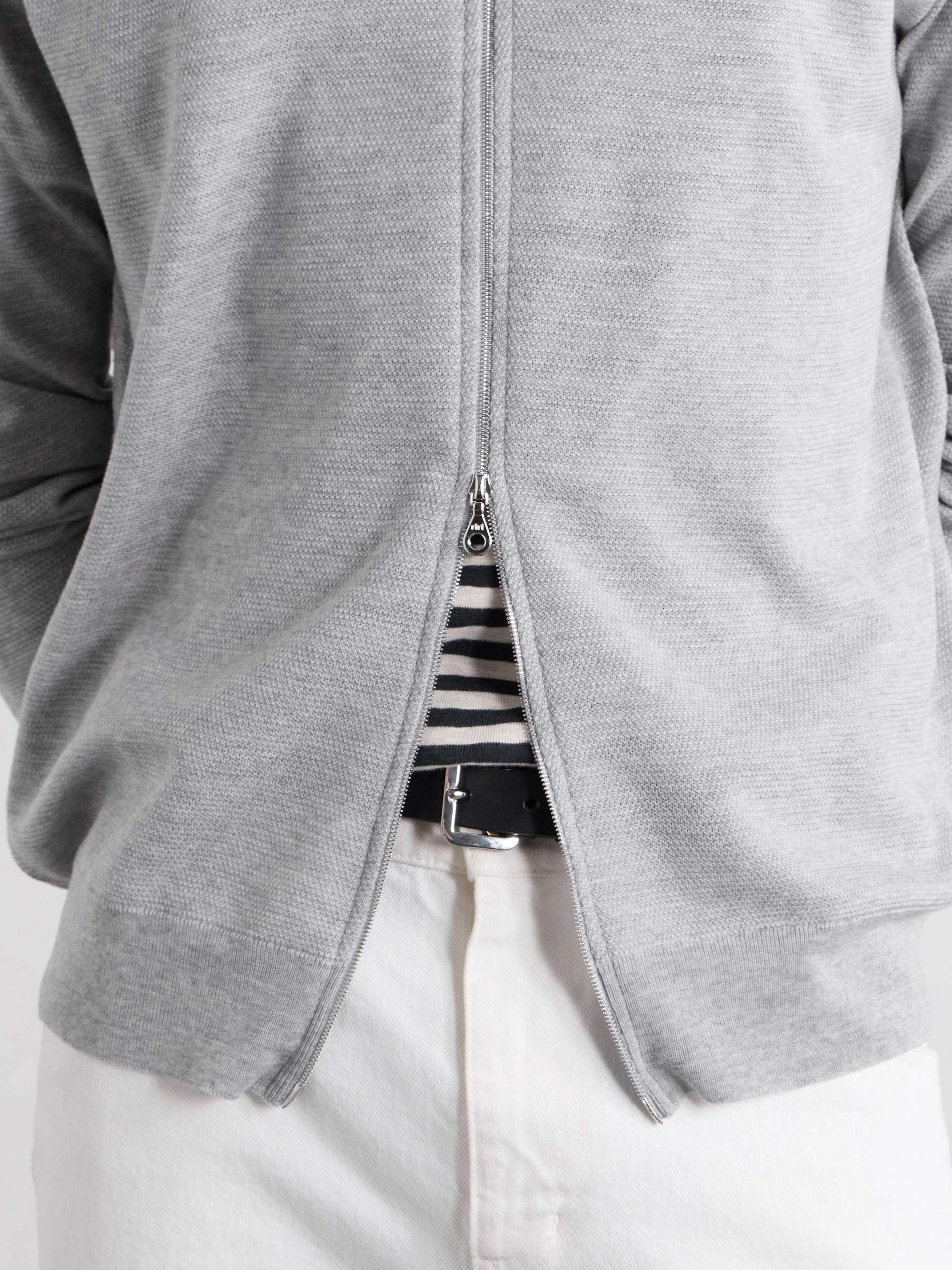 JOHN SMEDLEY 16.Singular Merino Wool Zip-Up Cardigan for Men | MR