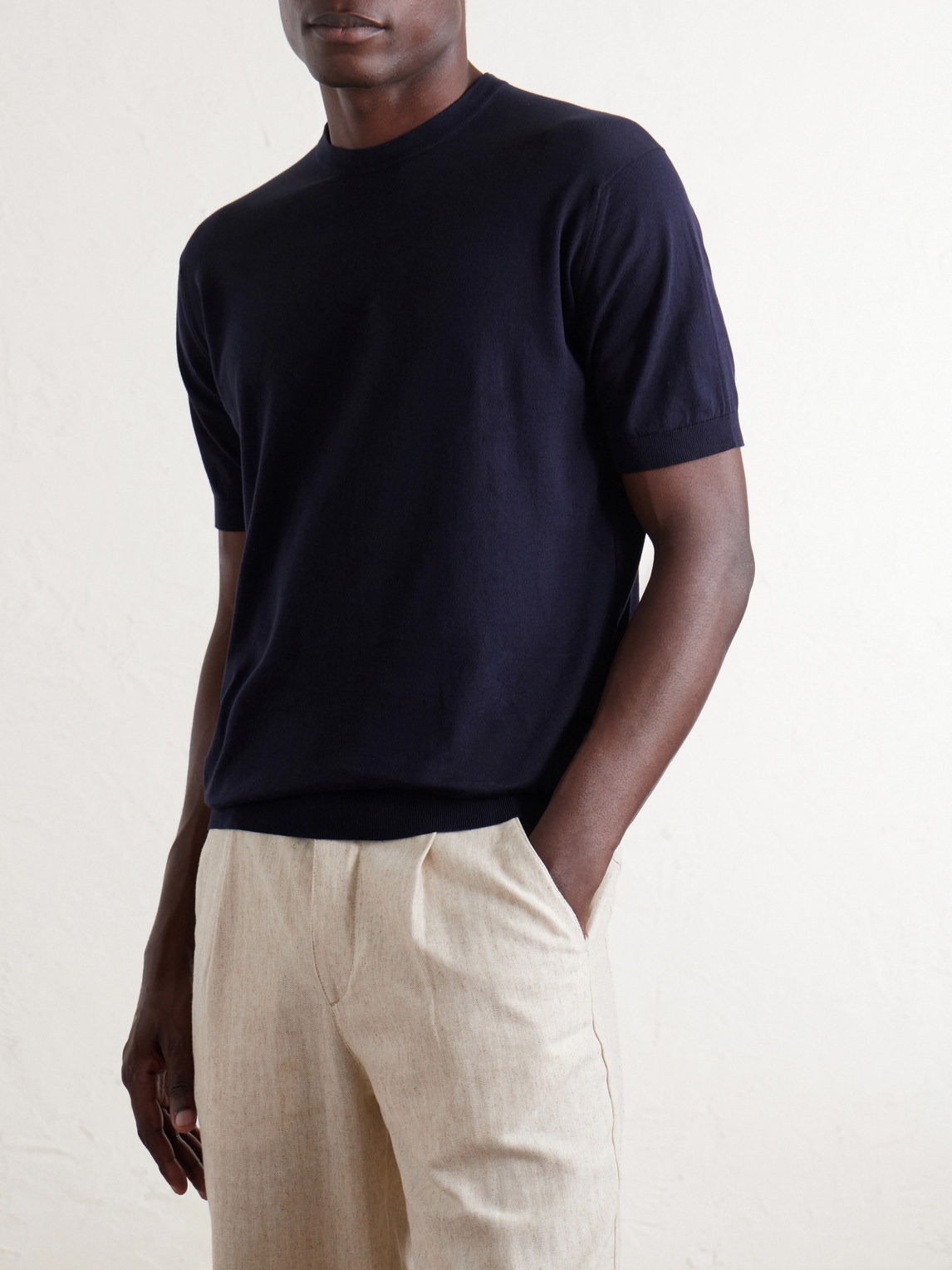 Torin Ss Cotton-Knitted T-Shirt