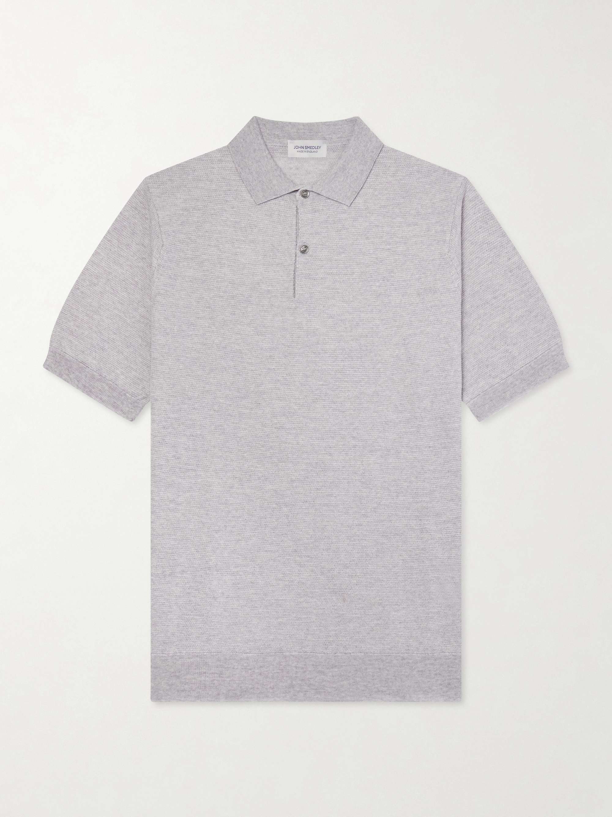 JOHN SMEDLEY Wool Polo Shirt