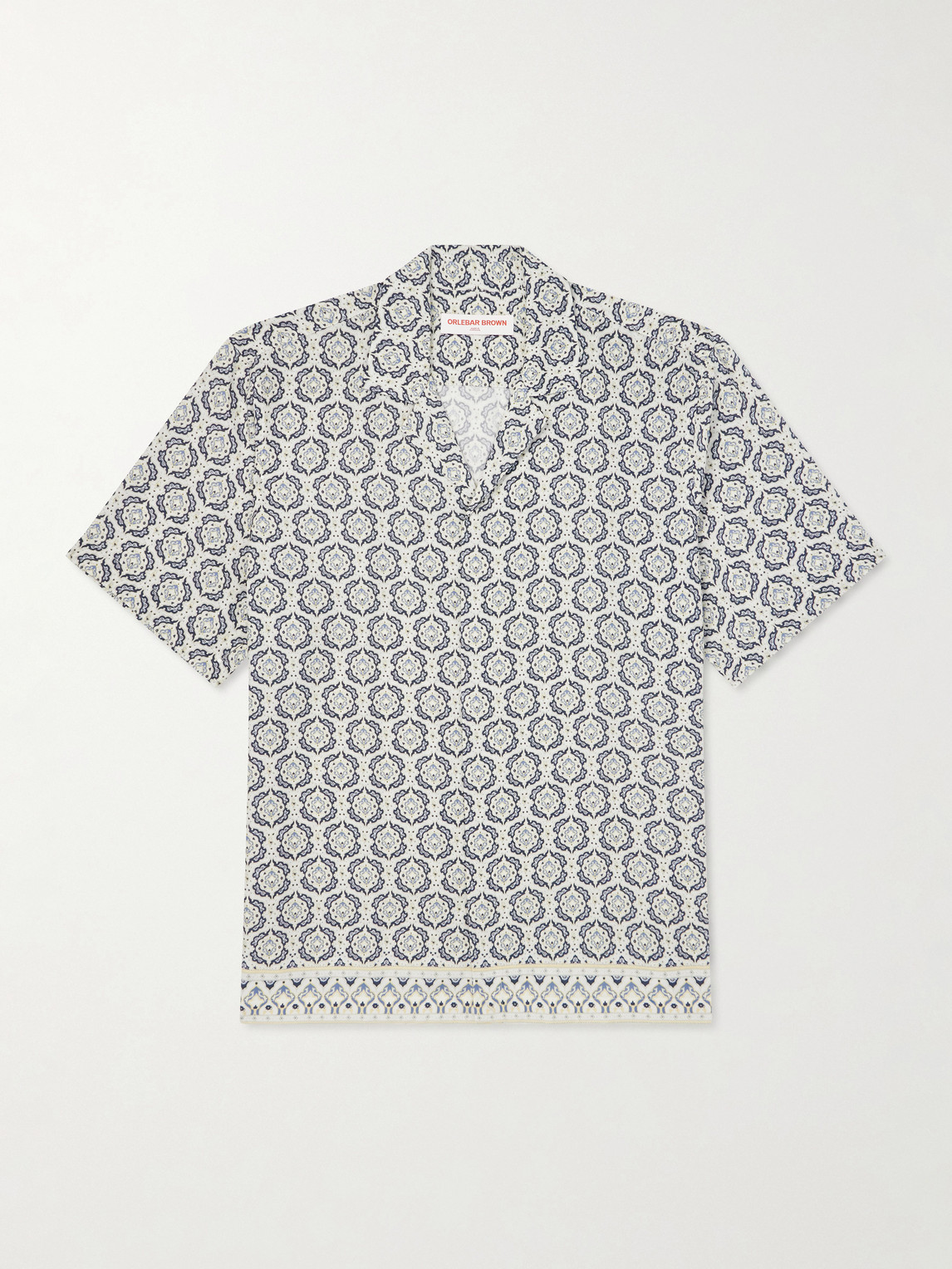 Orlebar Brown Maitan Passetto Camp-Collar Printed Lyocell hirt - Men